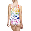 Wx Icon (White/Rainbow) One-Piece Swimsuit