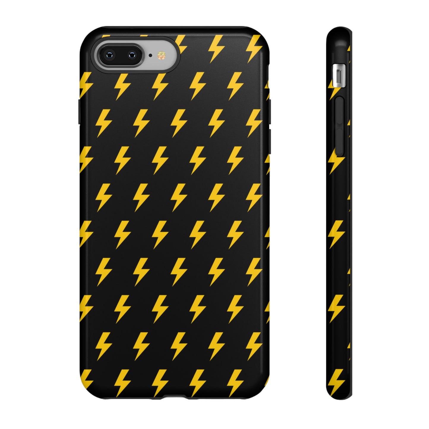 Étui de téléphone robuste Lightning Bolt (noir/jaune)