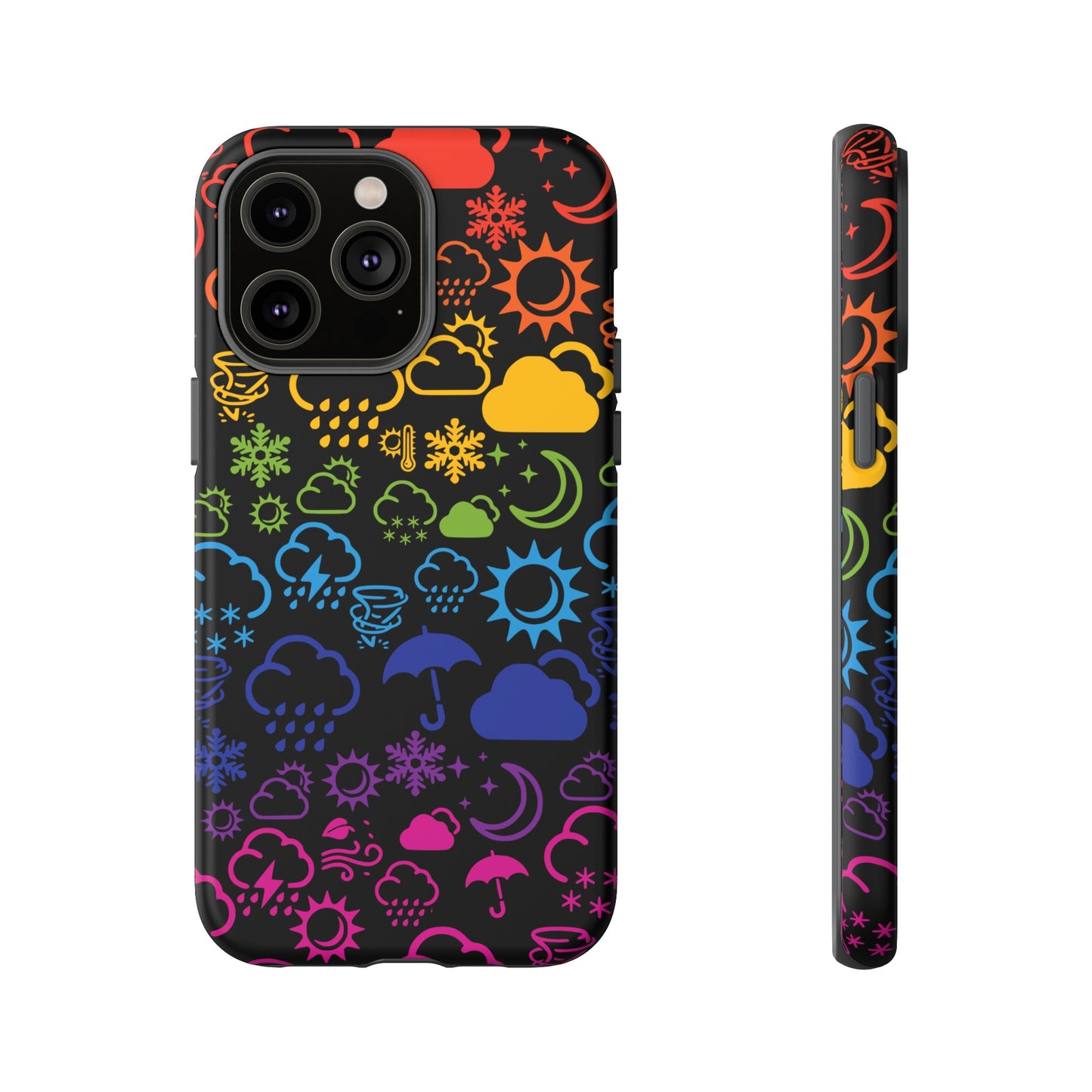 Wx Icon (noir/arc-en-ciel) coque de téléphone robuste