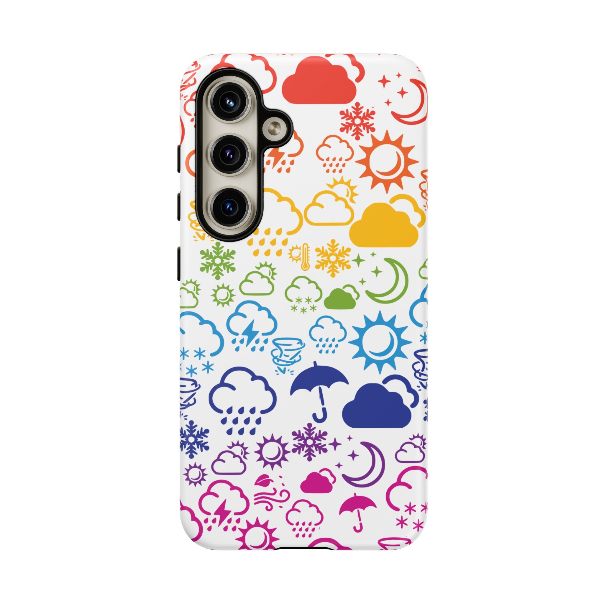 Funda rígida para teléfono Wx Icon (Rainbow) 