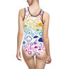 Wx Icon (White/Rainbow) One-Piece Swimsuit