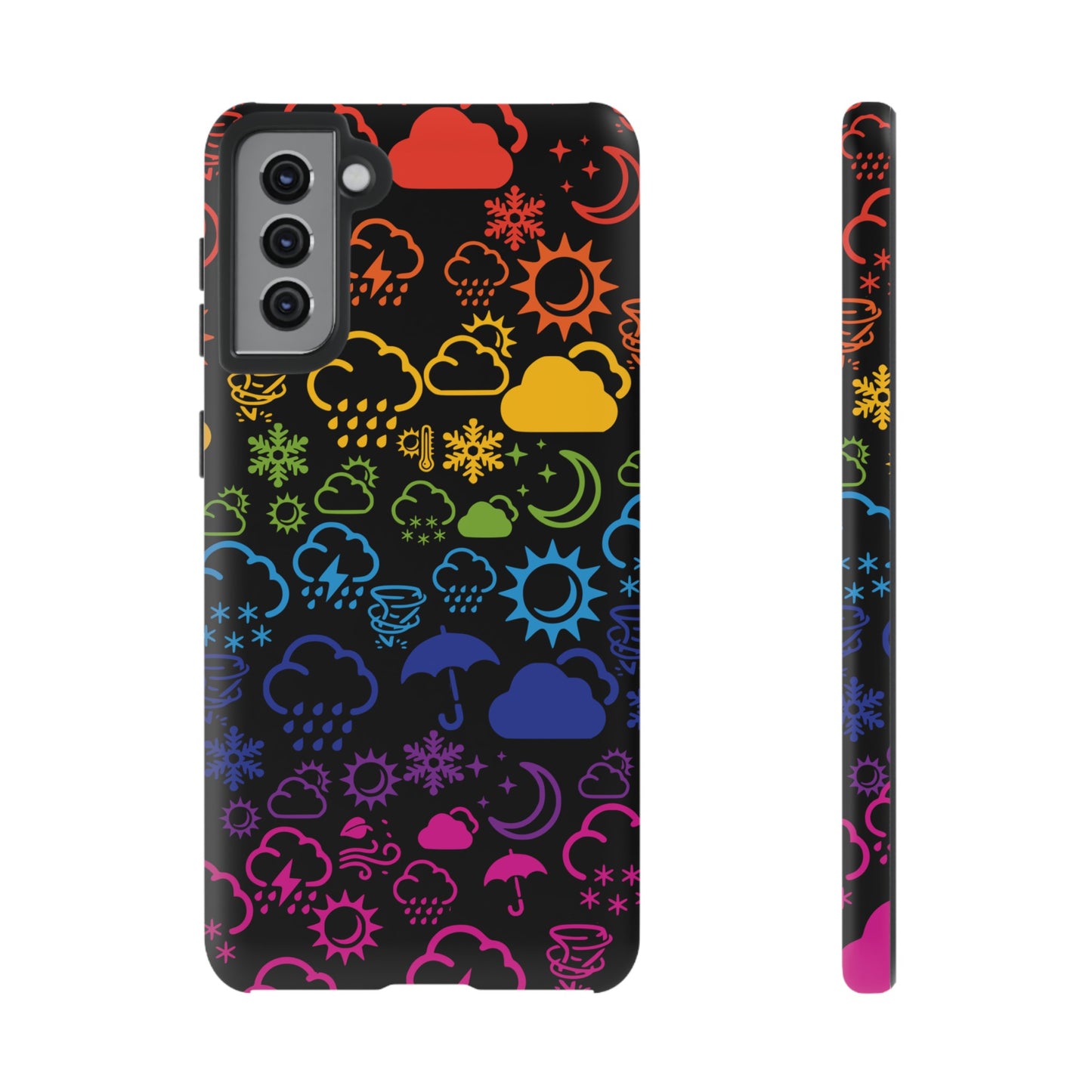 Wx Icon (noir/arc-en-ciel) coque de téléphone robuste