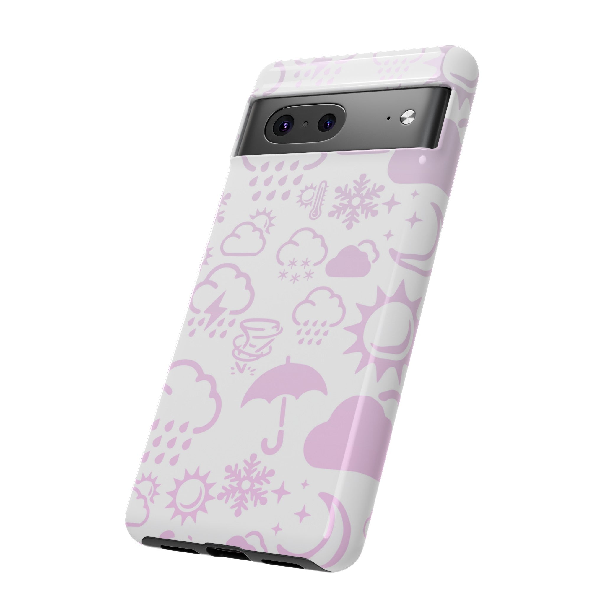 Funda resistente para teléfono Wx Icon (blanco/rosa) 