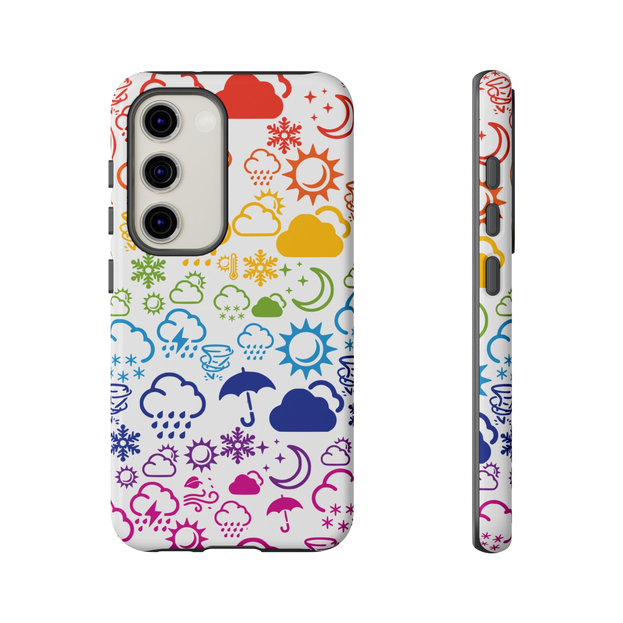 Funda rígida para teléfono Wx Icon (Rainbow) 