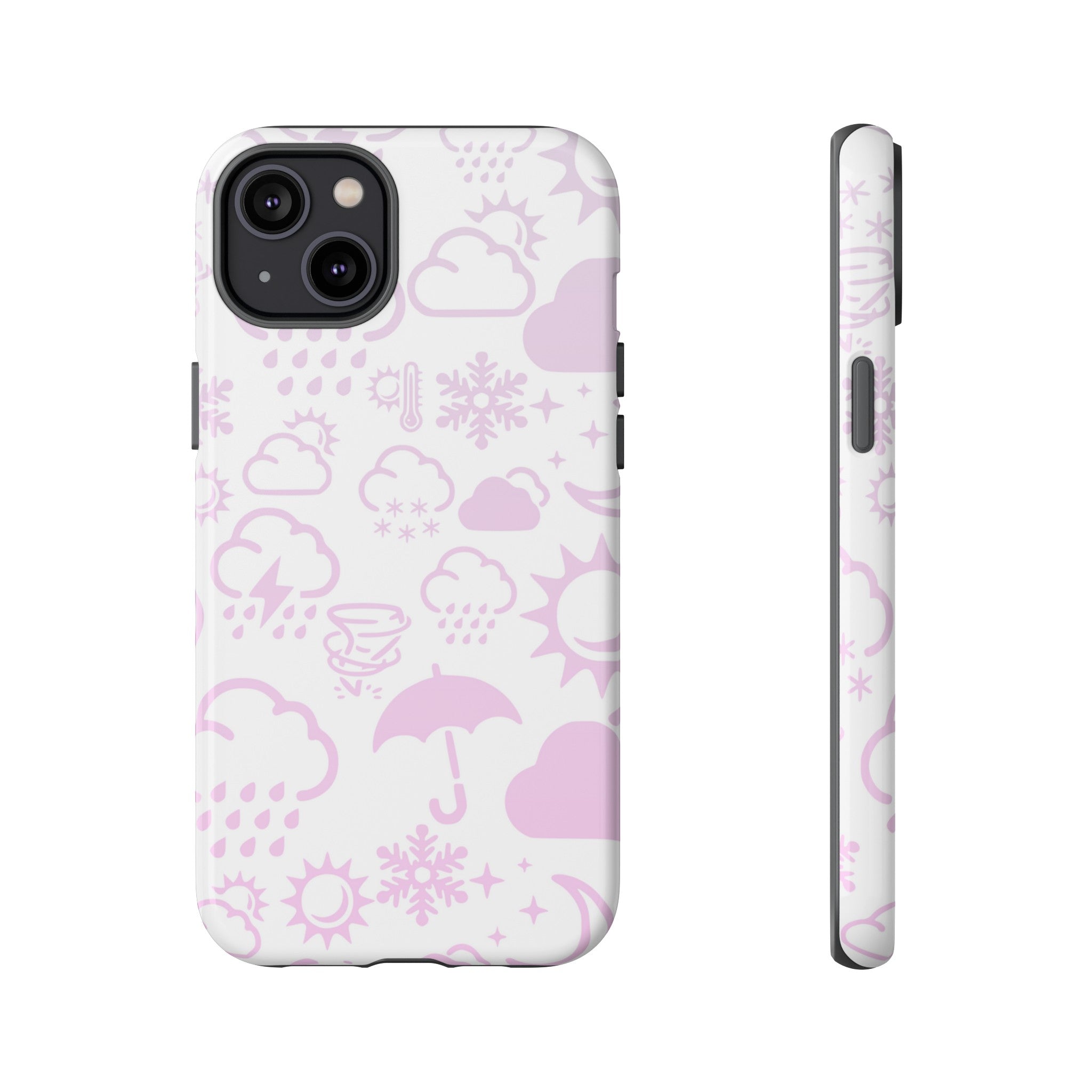 Funda resistente para teléfono Wx Icon (blanco/rosa) 