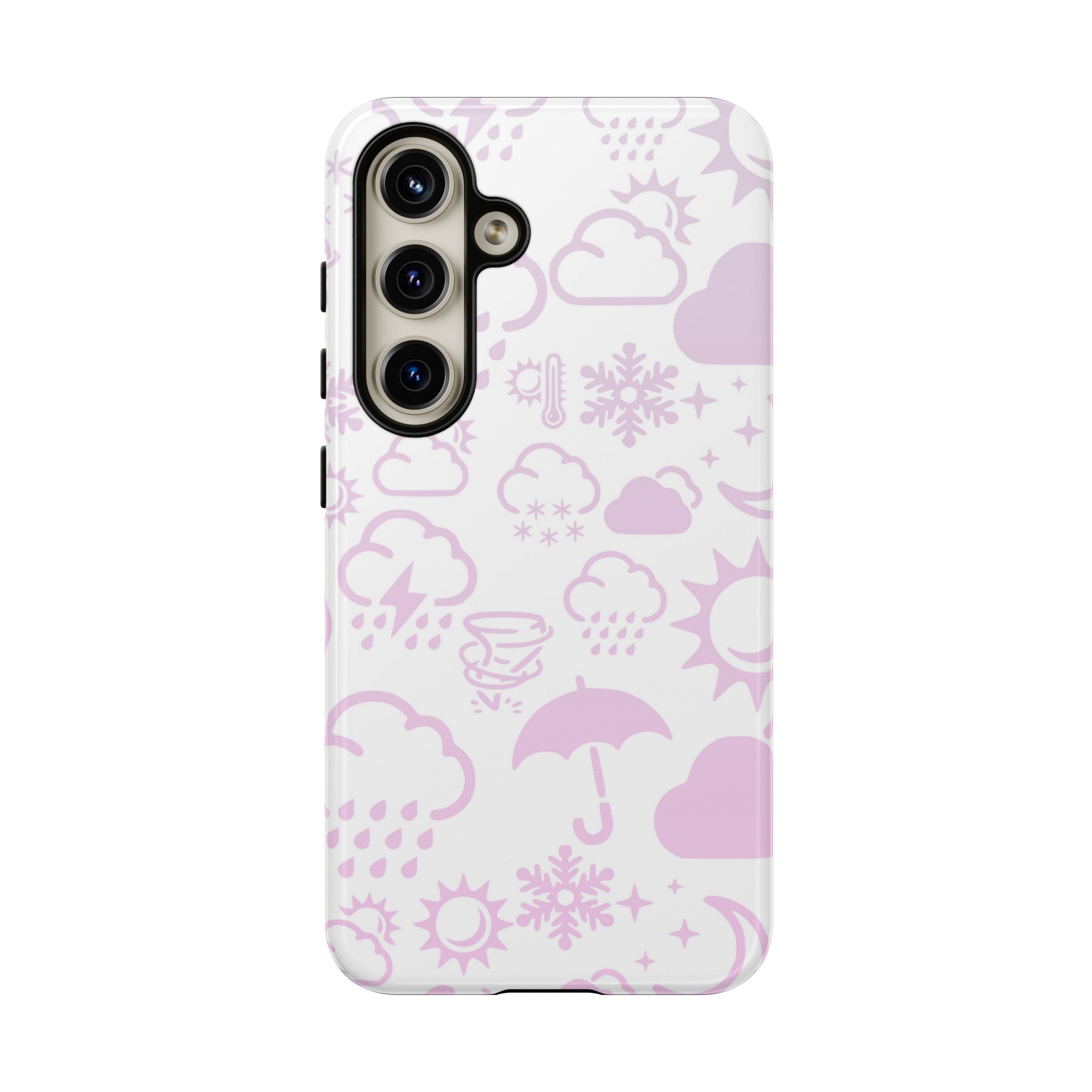 Funda resistente para teléfono Wx Icon (blanco/rosa) 