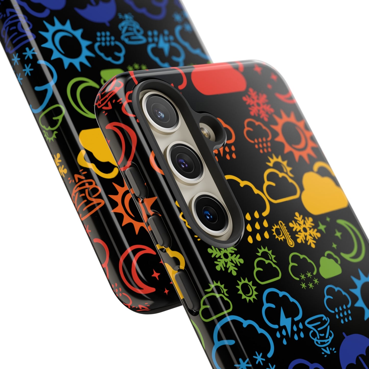 Wx Icon (noir/arc-en-ciel) coque de téléphone robuste