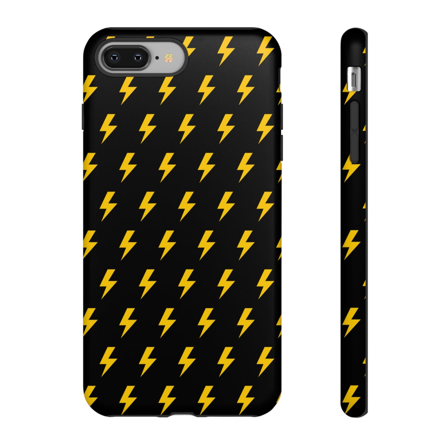 Étui de téléphone robuste Lightning Bolt (noir/jaune)