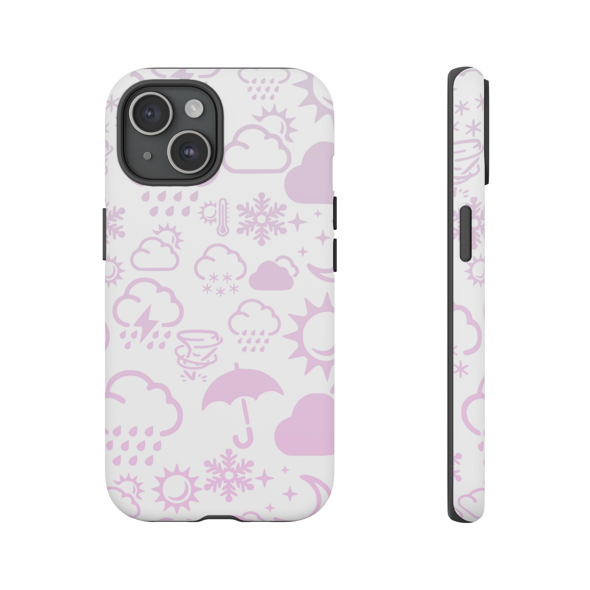 Funda resistente para teléfono Wx Icon (blanco/rosa) 