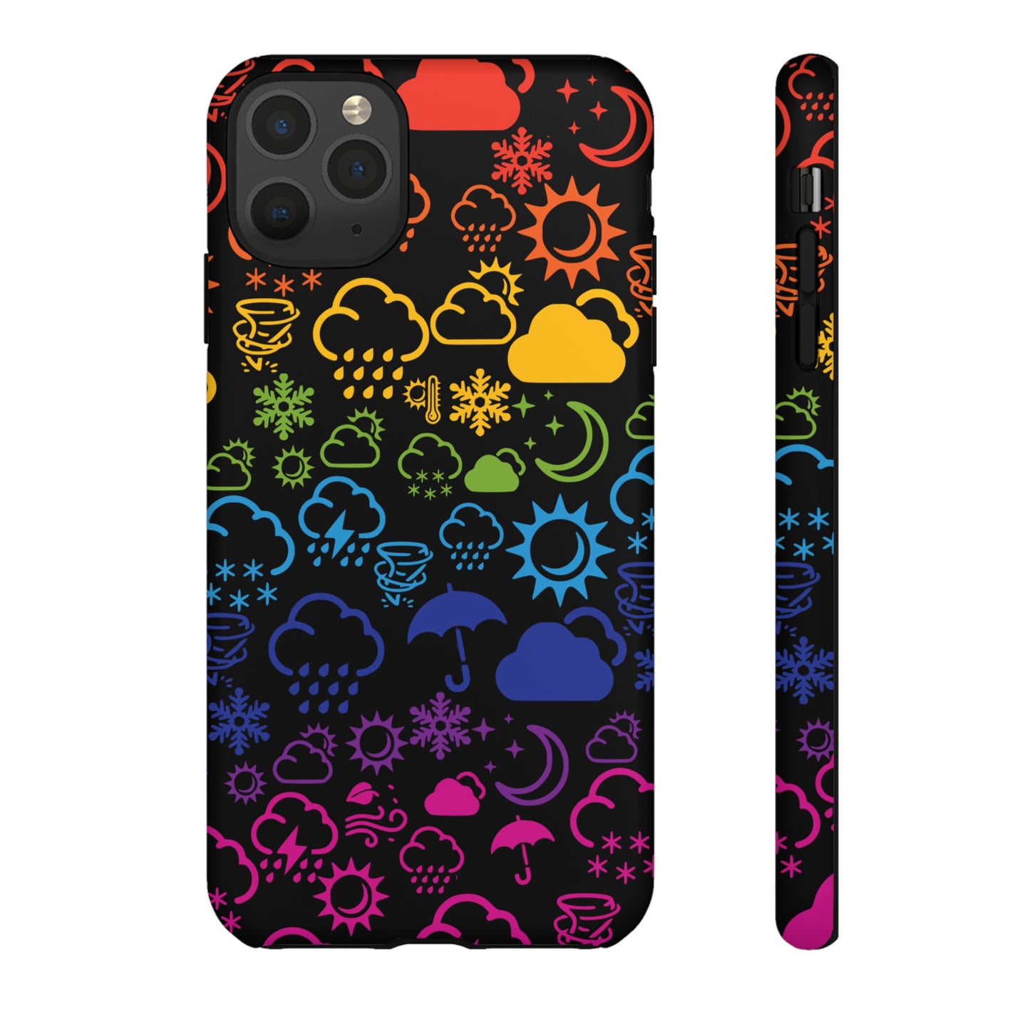 Wx Icon (noir/arc-en-ciel) coque de téléphone robuste