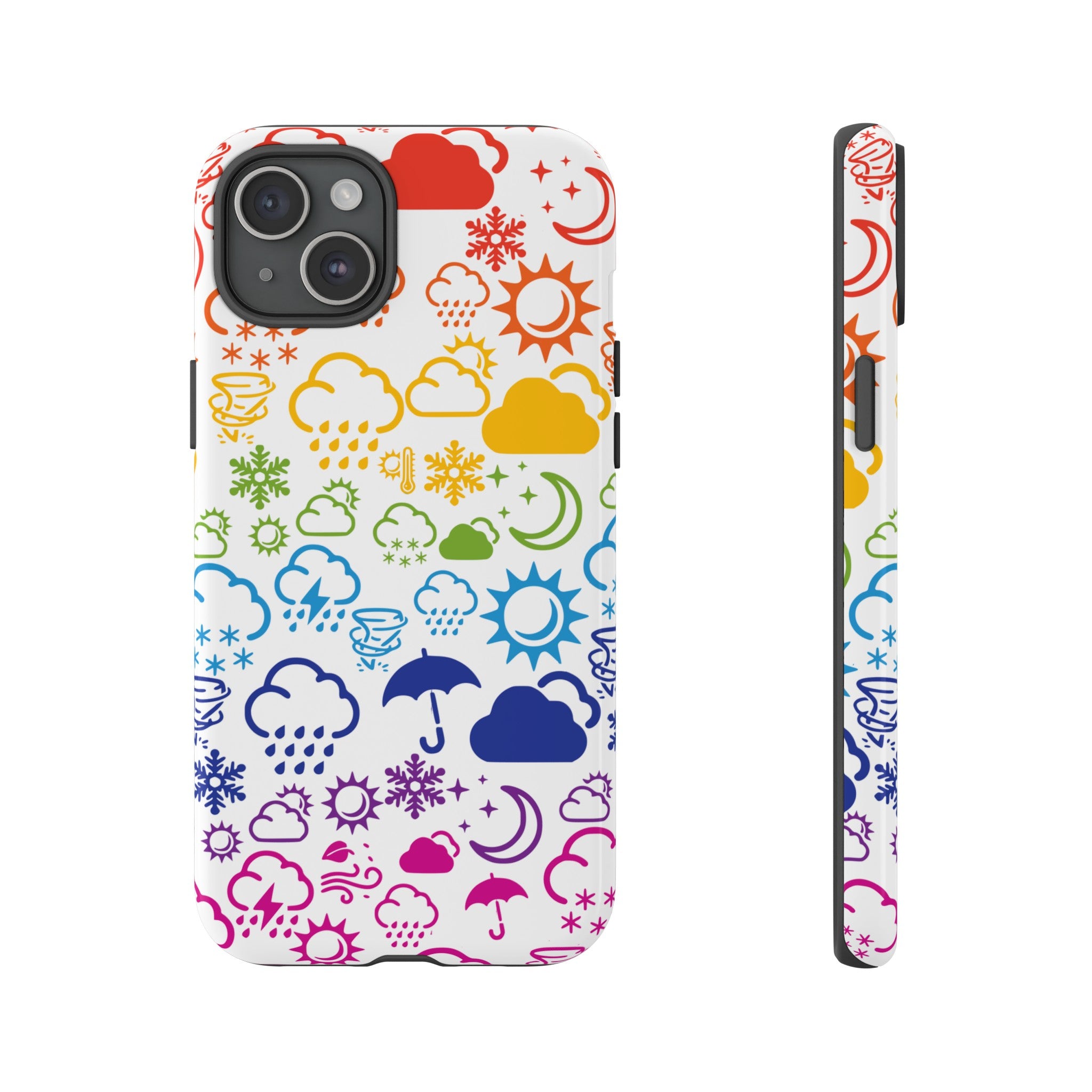 Funda rígida para teléfono Wx Icon (Rainbow) 