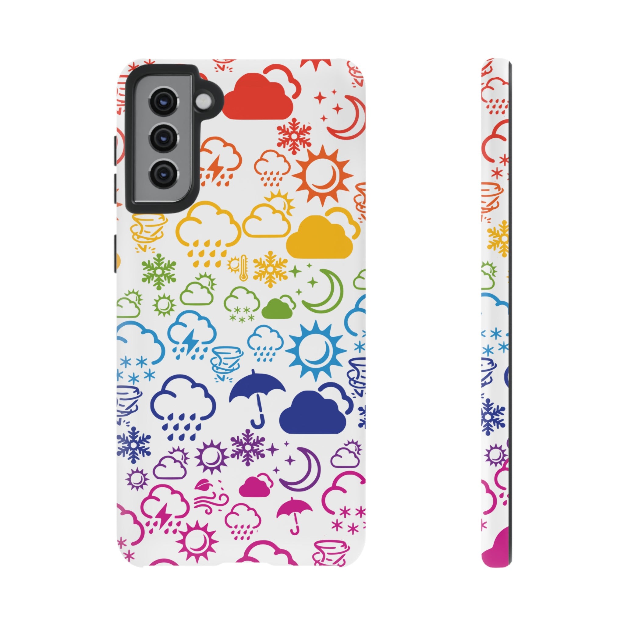 Funda rígida para teléfono Wx Icon (Rainbow) 