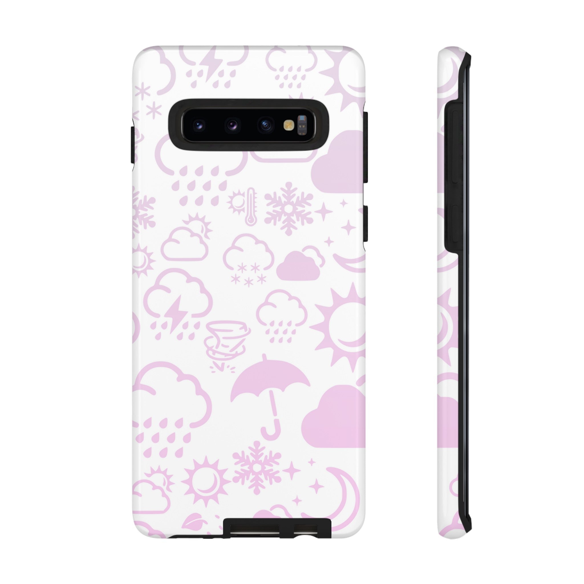 Funda resistente para teléfono Wx Icon (blanco/rosa) 