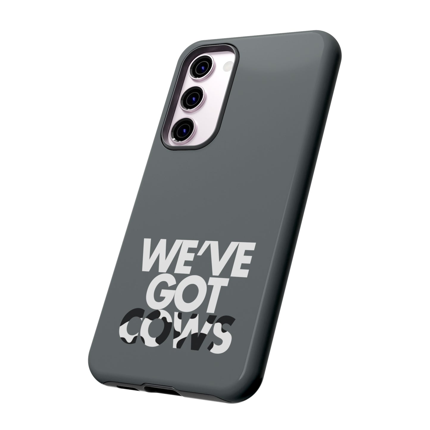 Tenemos funda de teléfono resistente de vacas