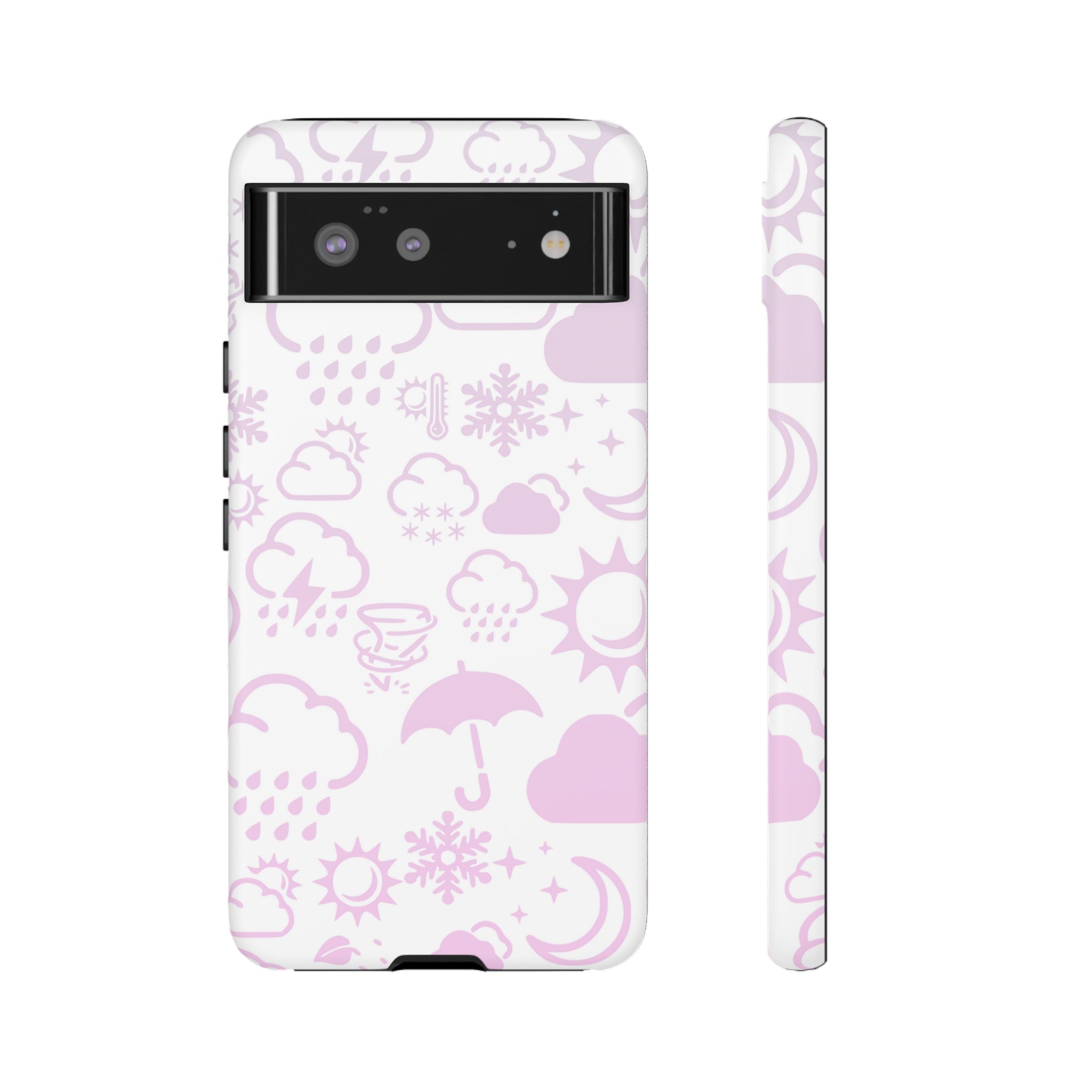 Funda resistente para teléfono Wx Icon (blanco/rosa) 