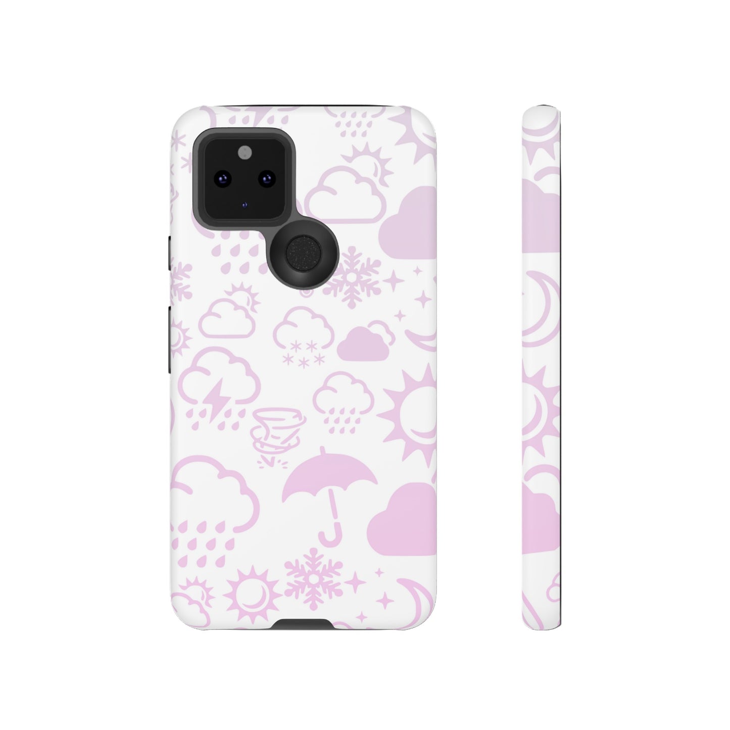 Funda resistente para teléfono Wx Icon (blanco/rosa)