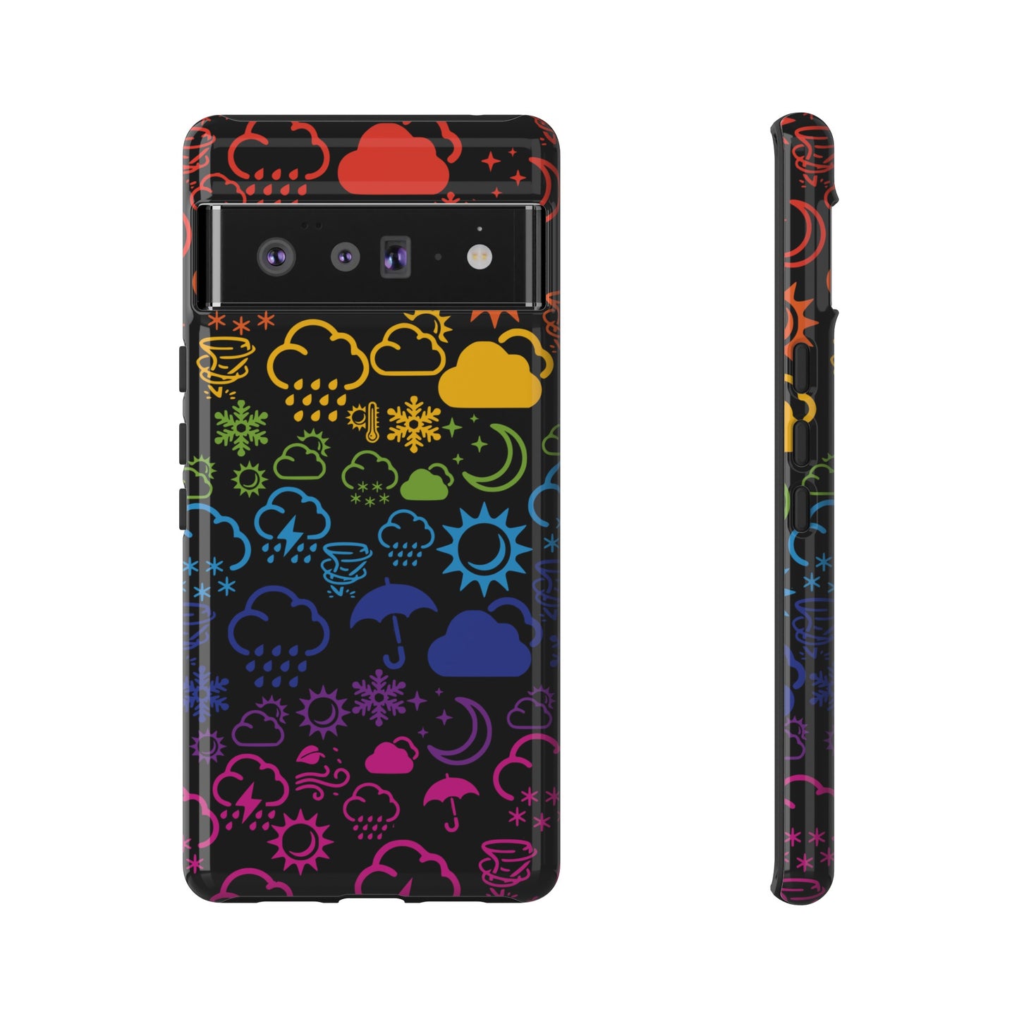 Wx Icon (noir/arc-en-ciel) coque de téléphone robuste