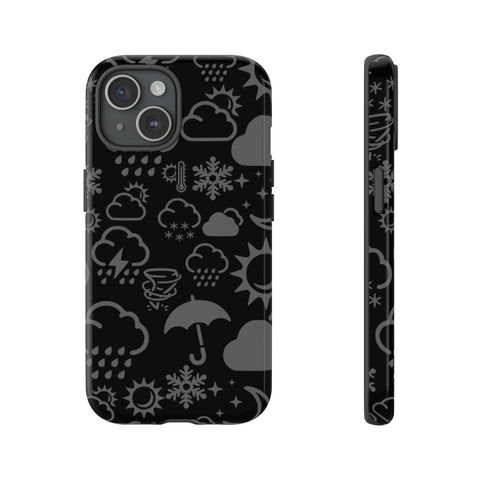 Wx Icon (Black/Gray) Tough Phone Case