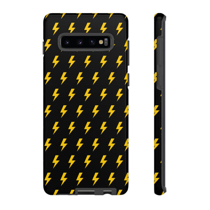 Étui de téléphone robuste Lightning Bolt (noir/jaune)