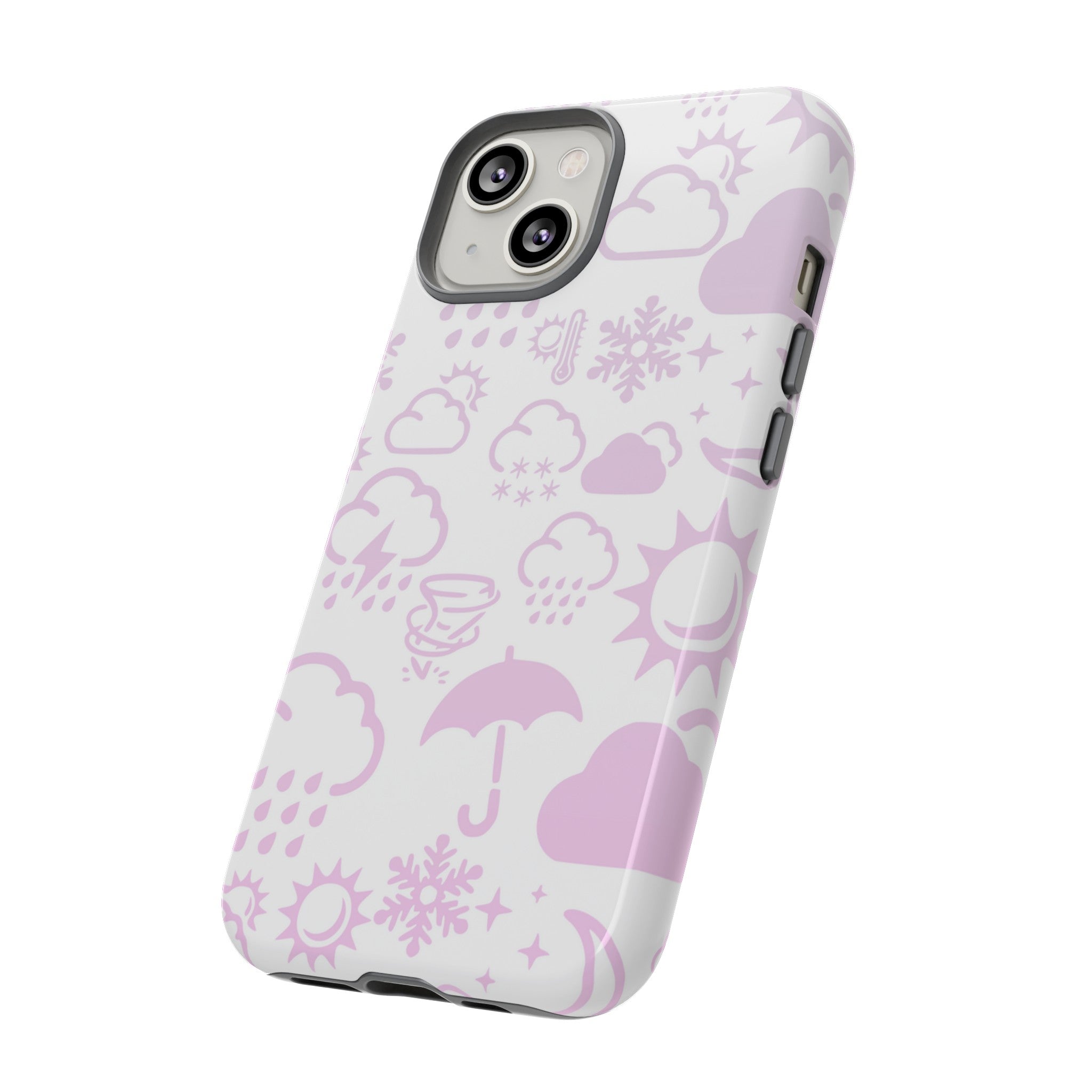 Funda resistente para teléfono Wx Icon (blanco/rosa) 