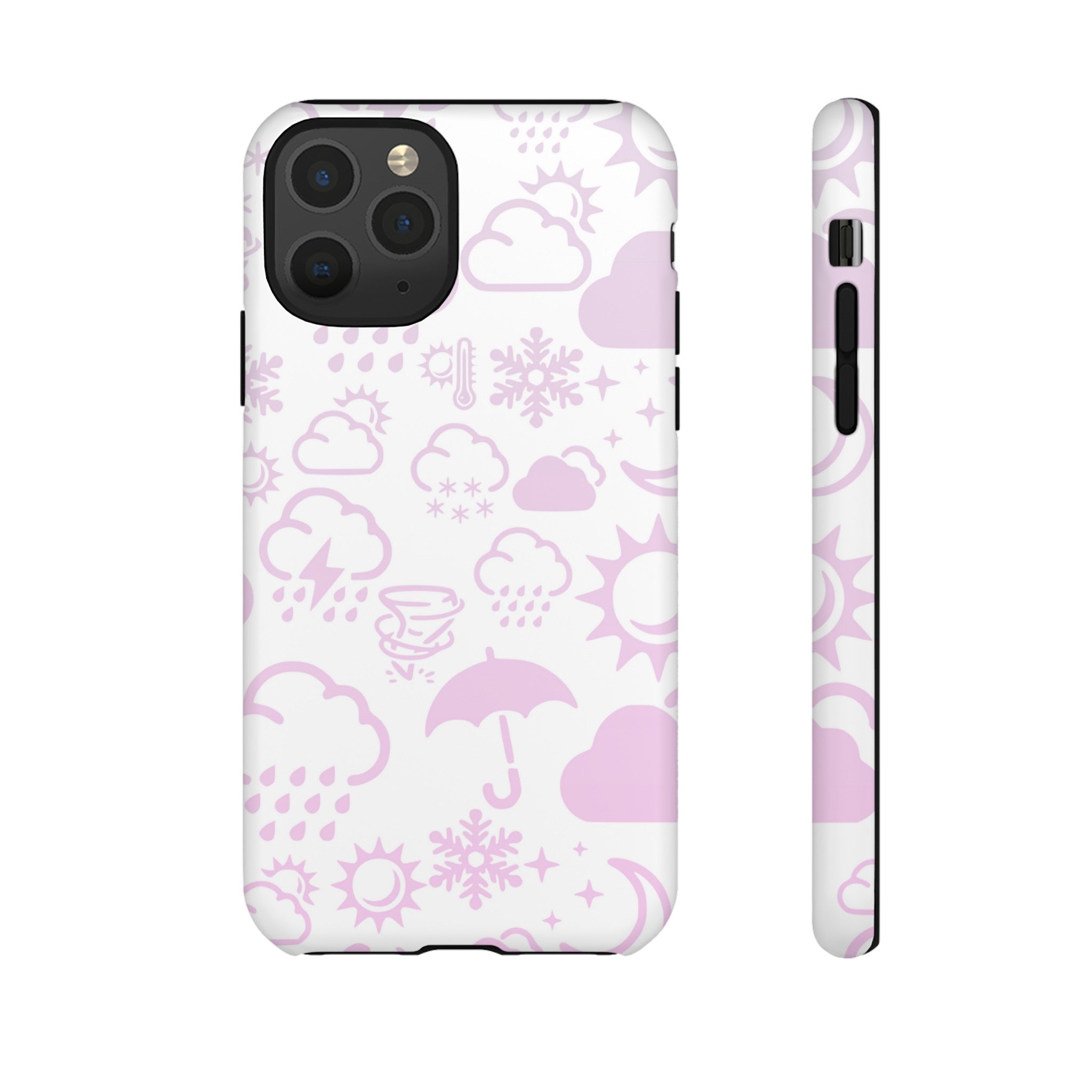 Funda resistente para teléfono Wx Icon (blanco/rosa) 