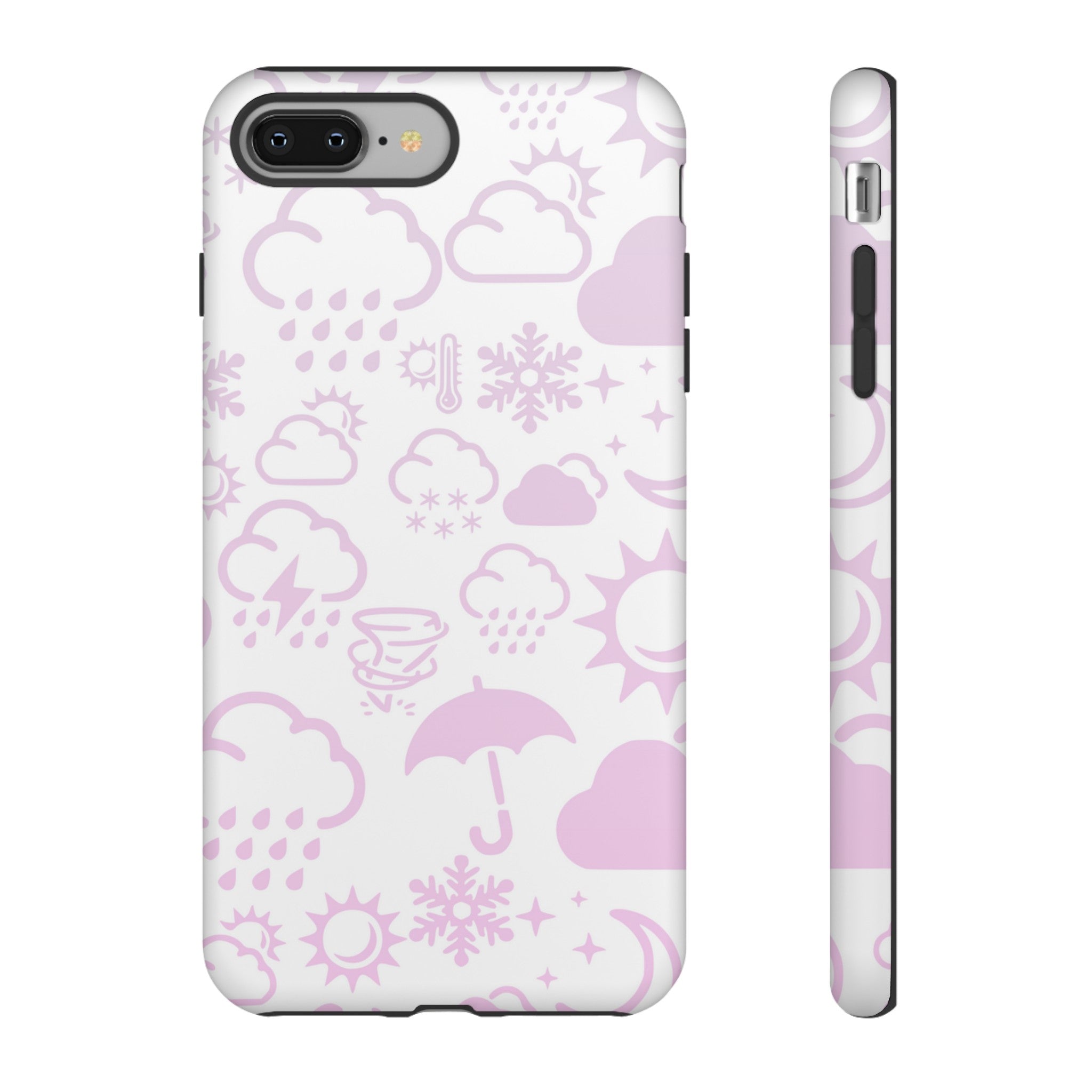 Funda resistente para teléfono Wx Icon (blanco/rosa) 