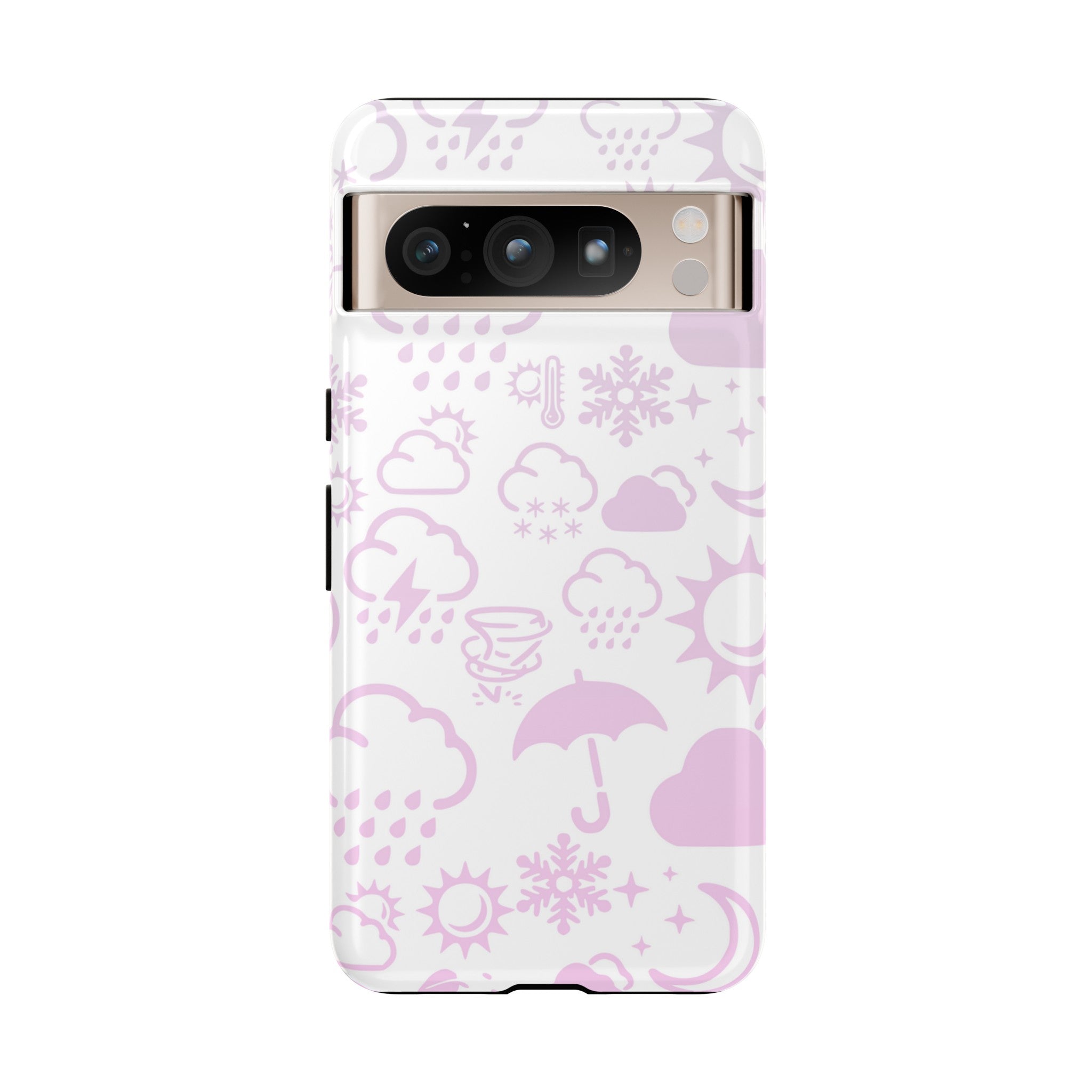 Funda resistente para teléfono Wx Icon (blanco/rosa) 