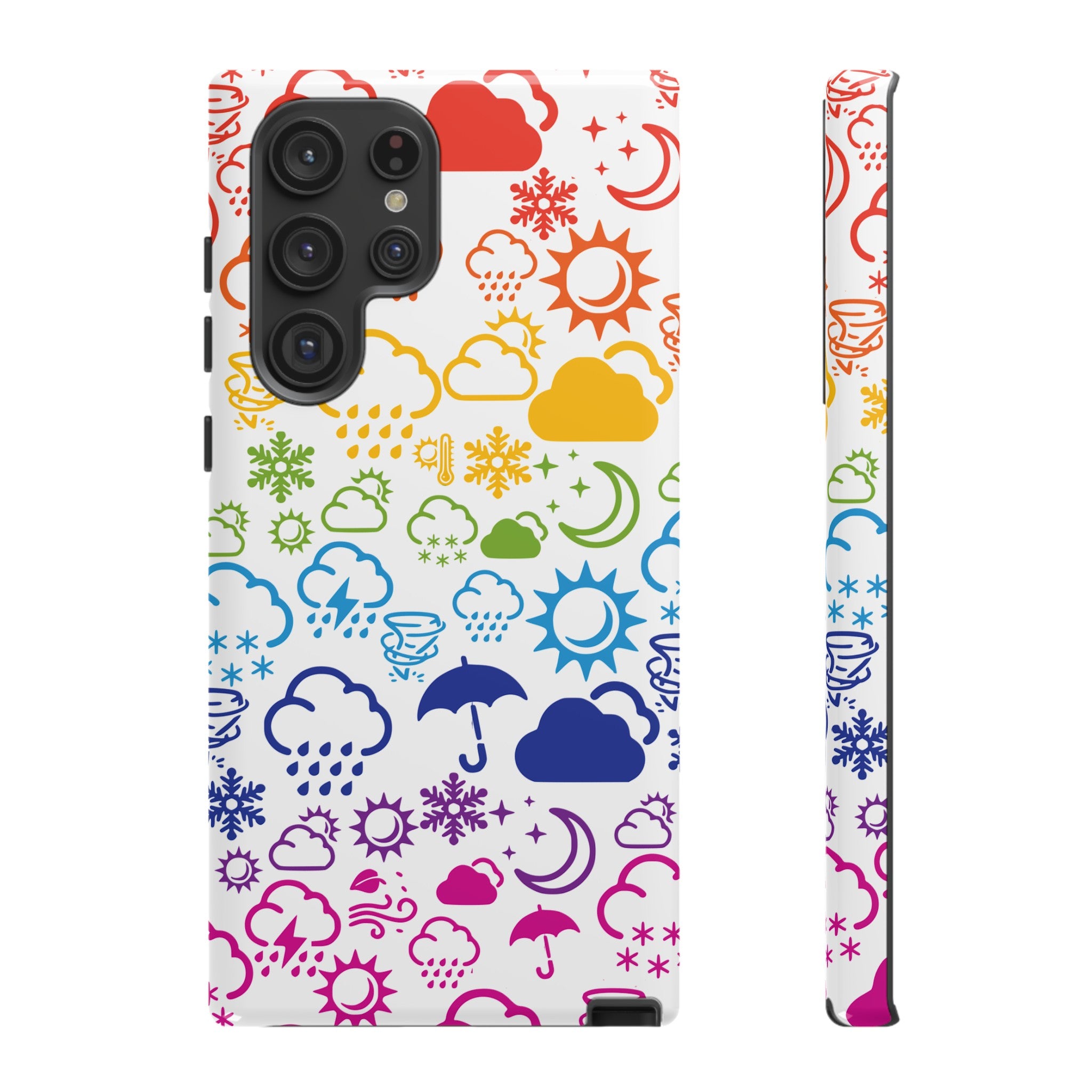 Funda rígida para teléfono Wx Icon (Rainbow) 