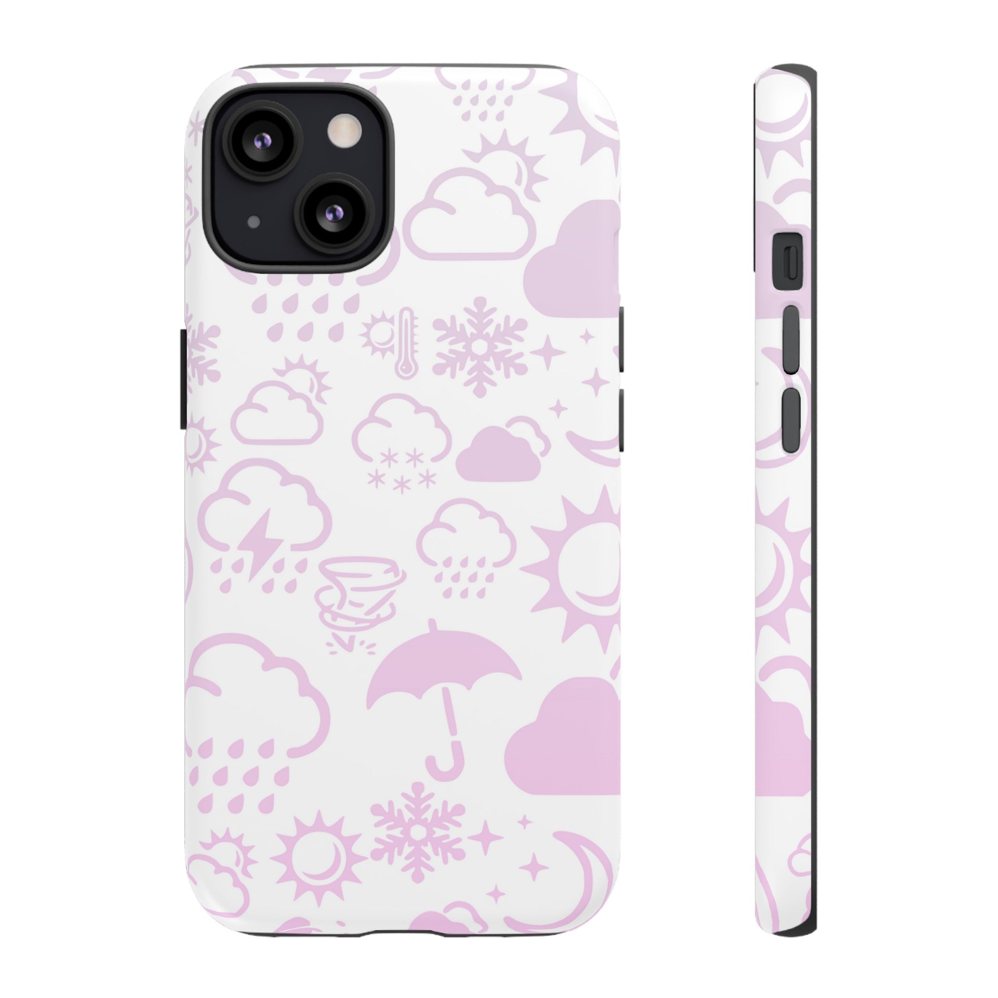 Funda resistente para teléfono Wx Icon (blanco/rosa) 