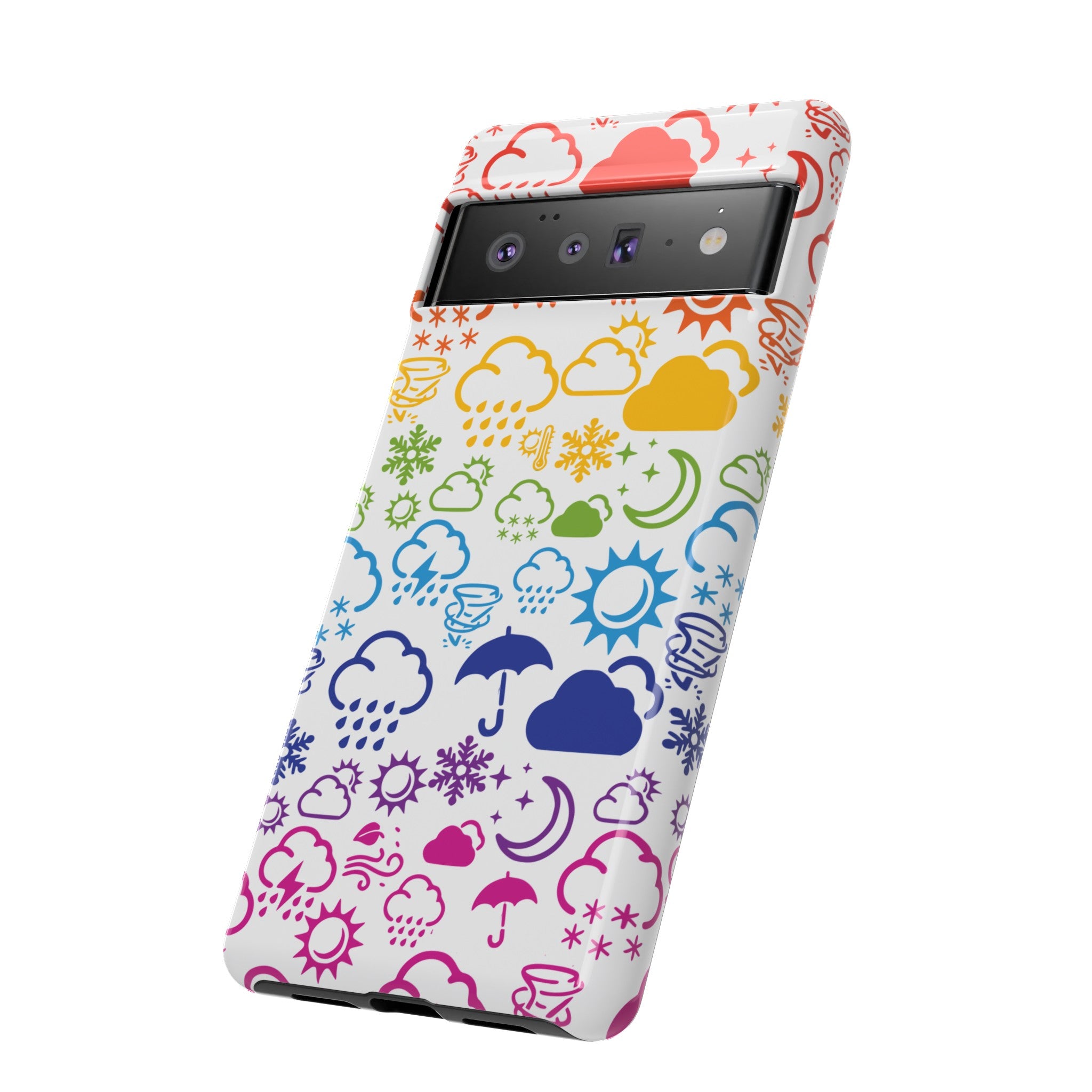 Funda rígida para teléfono Wx Icon (Rainbow) 