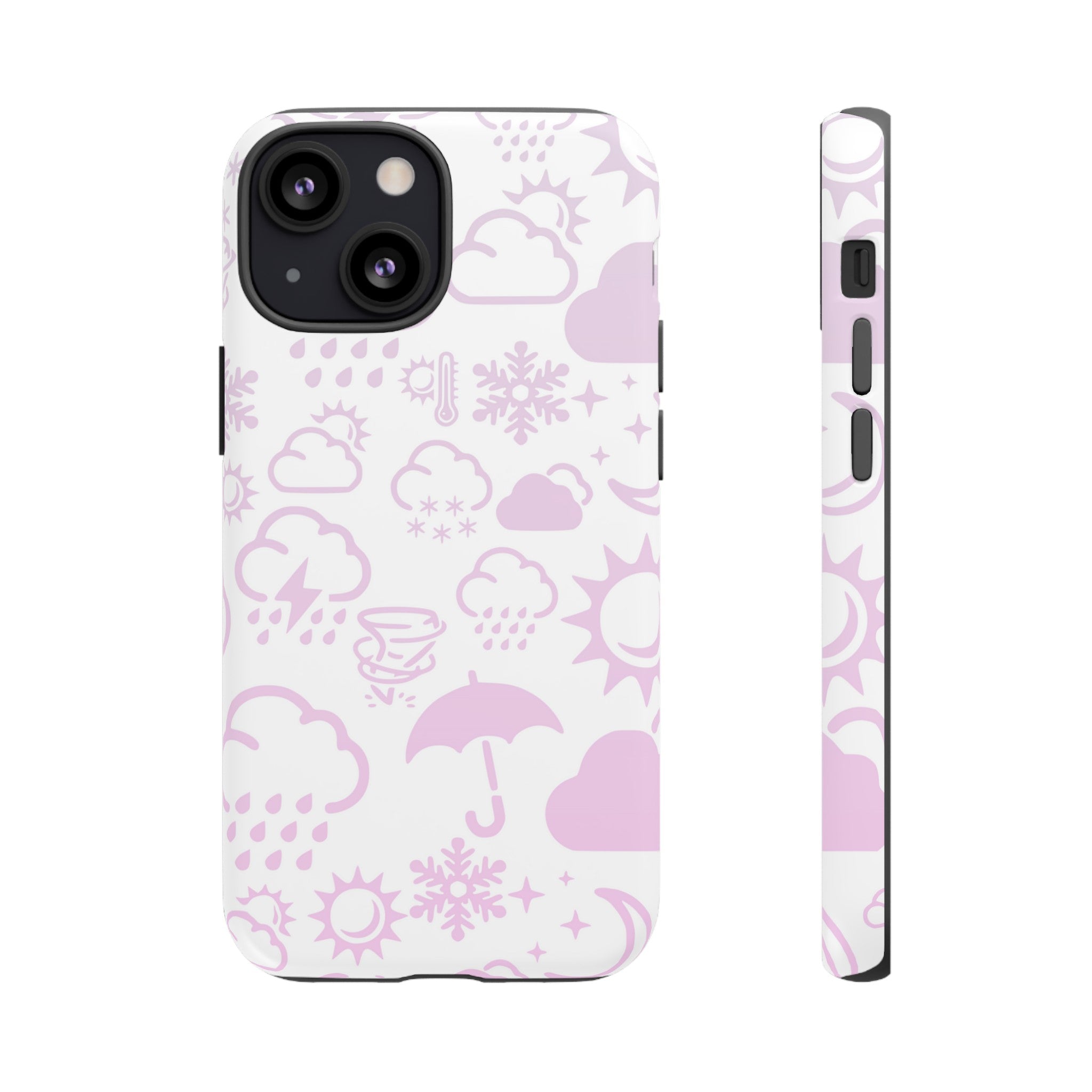 Funda resistente para teléfono Wx Icon (blanco/rosa) 