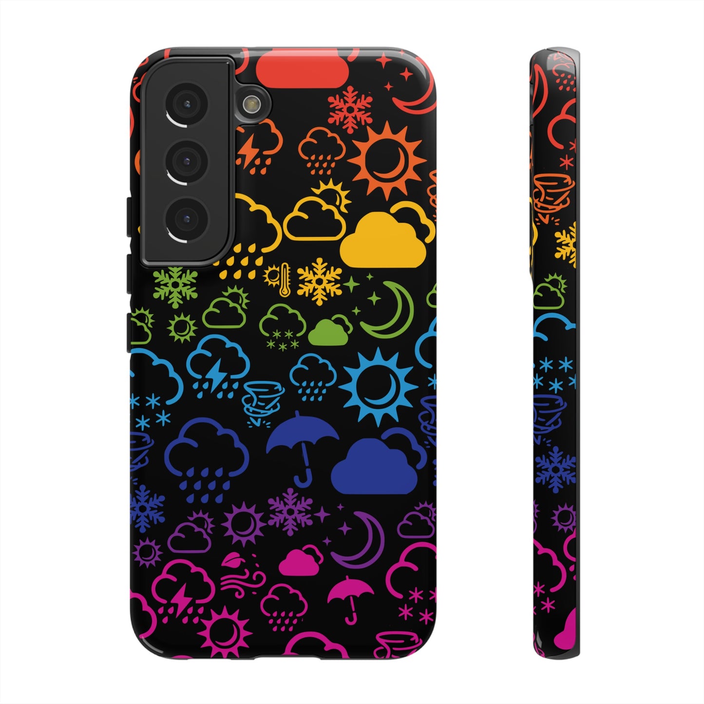 Wx Icon (noir/arc-en-ciel) coque de téléphone robuste