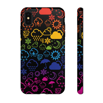 Wx Icon (noir/arc-en-ciel) coque de téléphone robuste