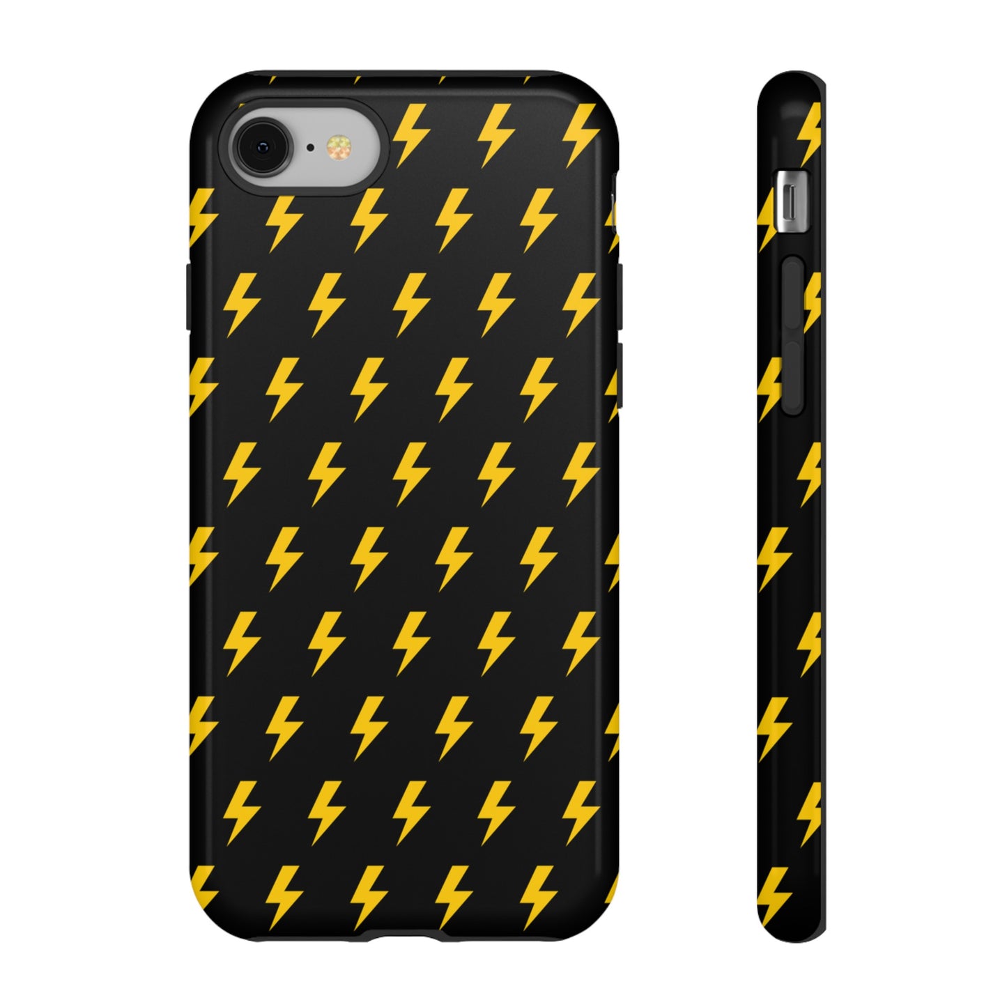 Étui de téléphone robuste Lightning Bolt (noir/jaune)