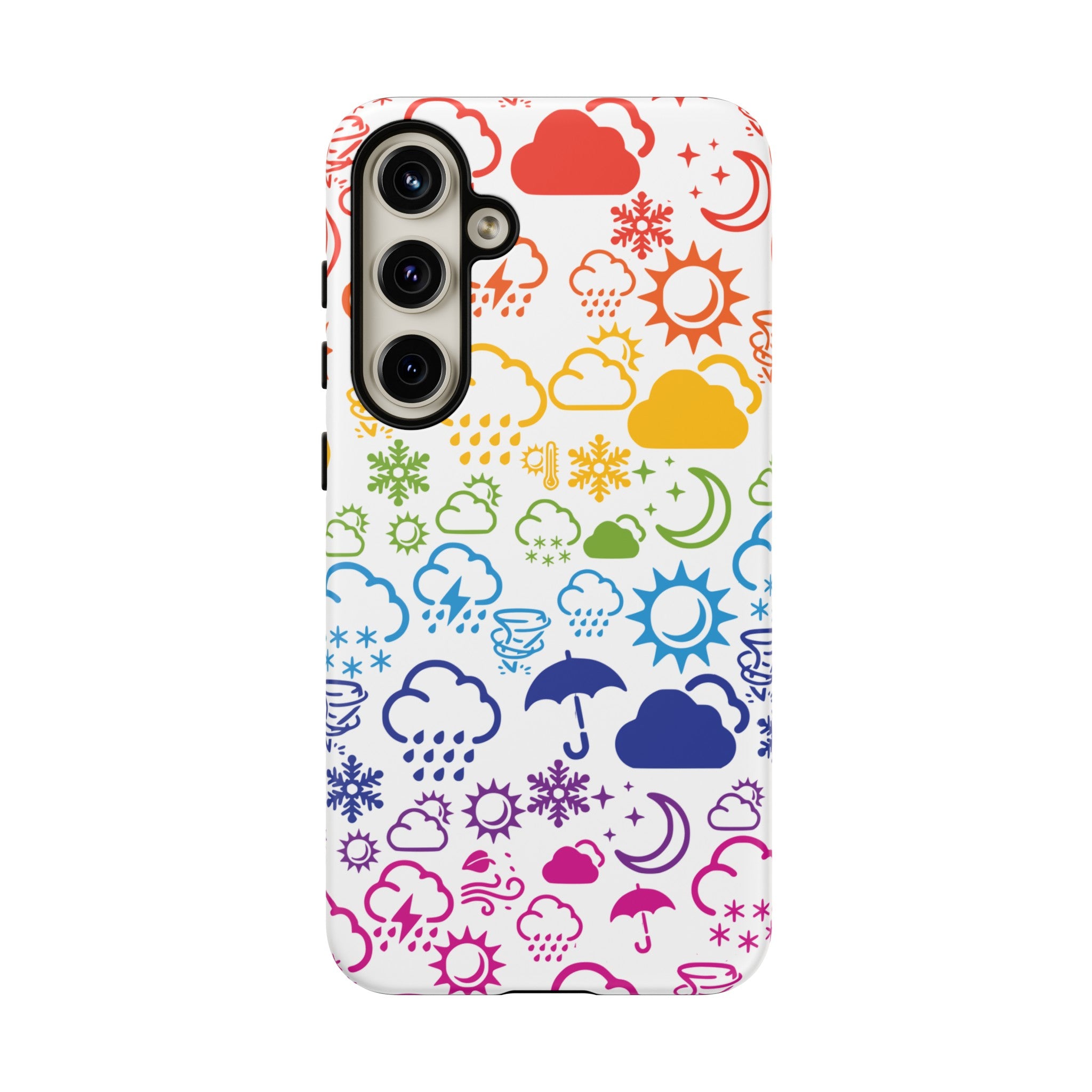 Funda rígida para teléfono Wx Icon (Rainbow) 