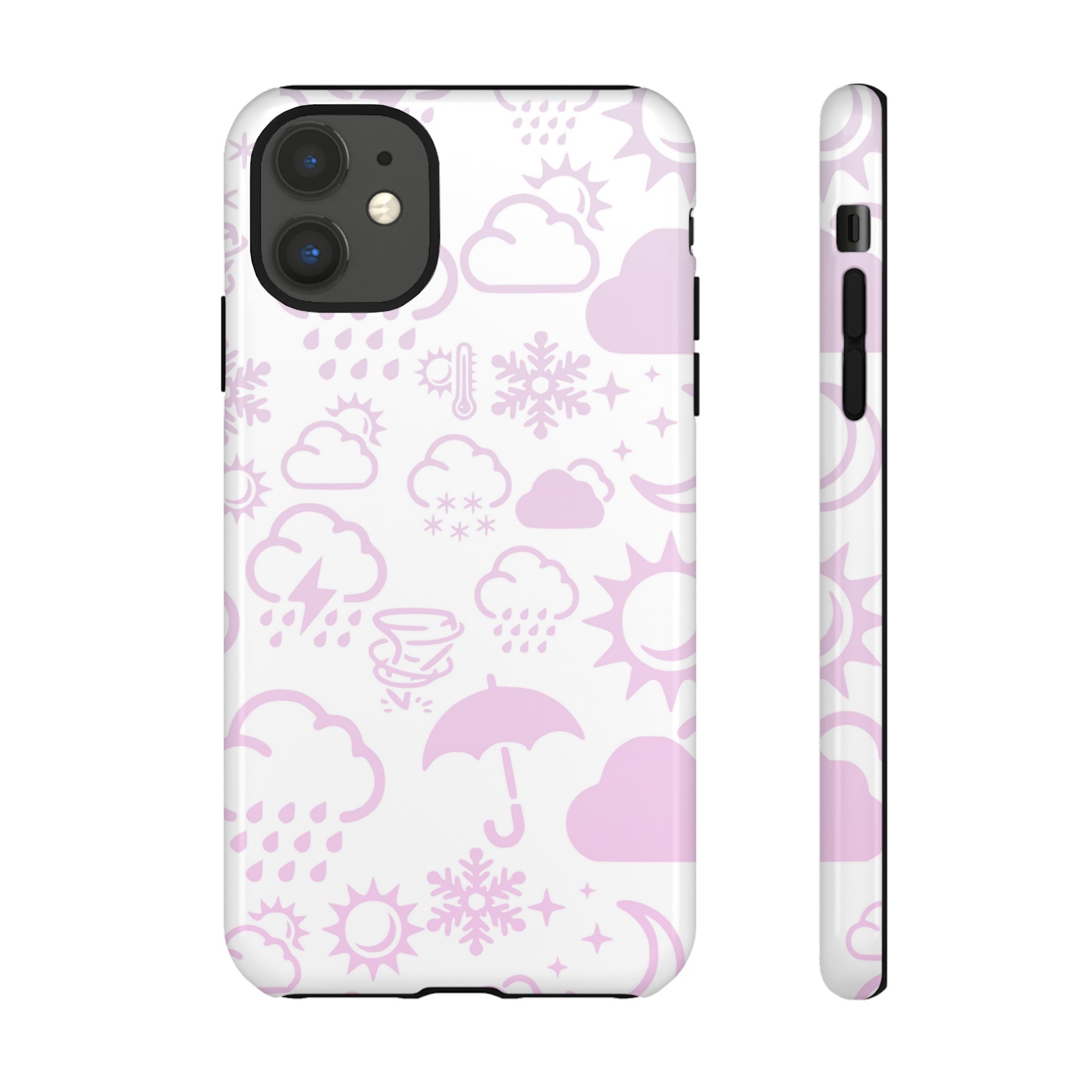 Funda resistente para teléfono Wx Icon (blanco/rosa) 