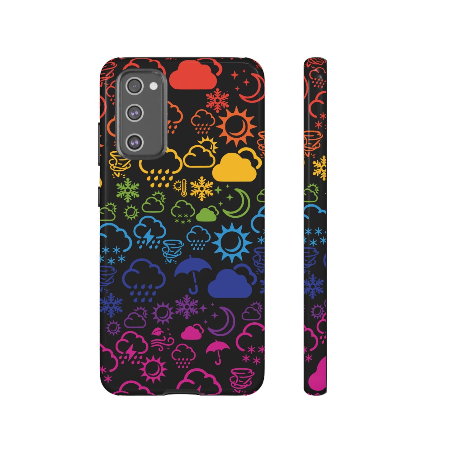 Wx Icon (noir/arc-en-ciel) coque de téléphone robuste