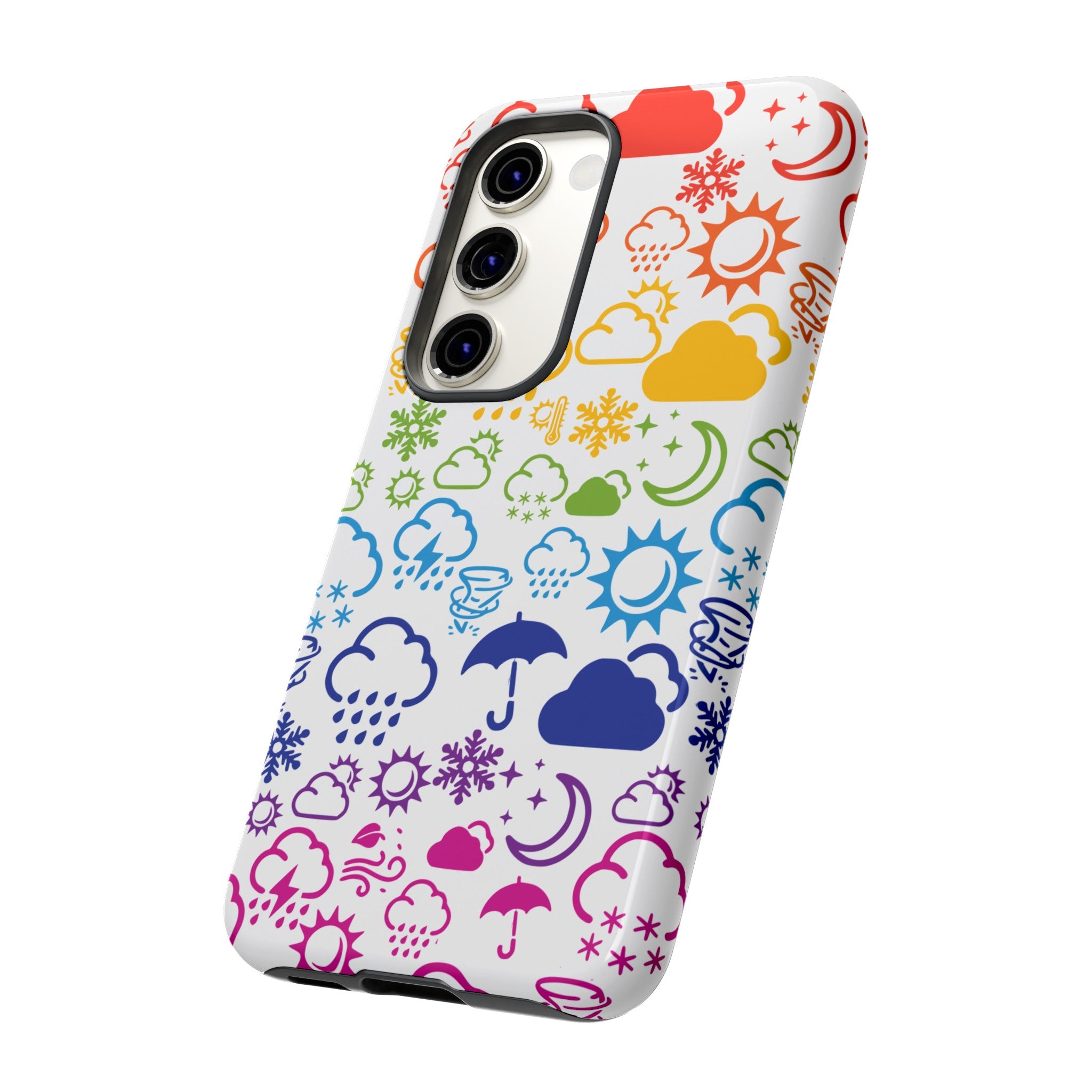 Funda rígida para teléfono Wx Icon (Rainbow) 