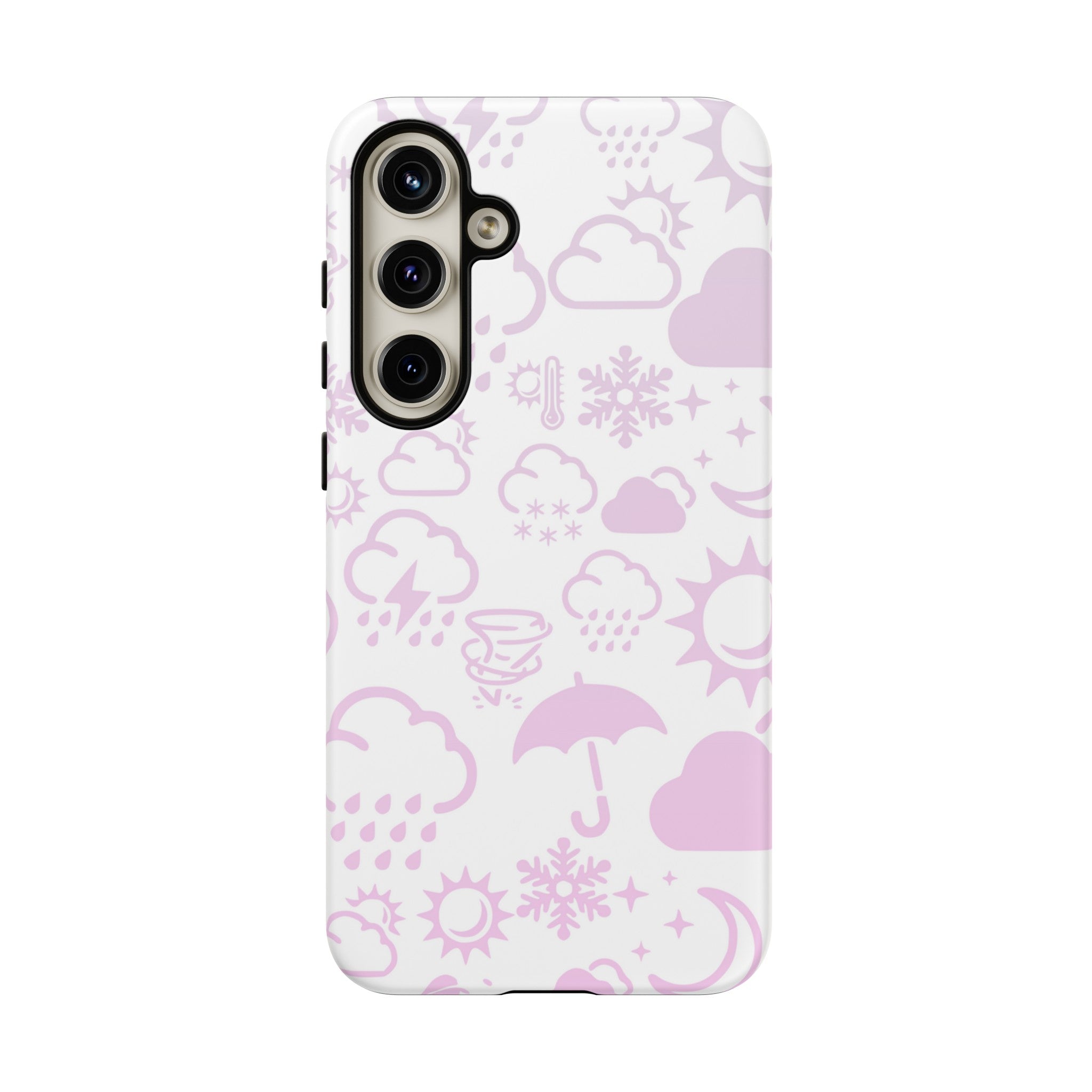 Funda resistente para teléfono Wx Icon (blanco/rosa) 