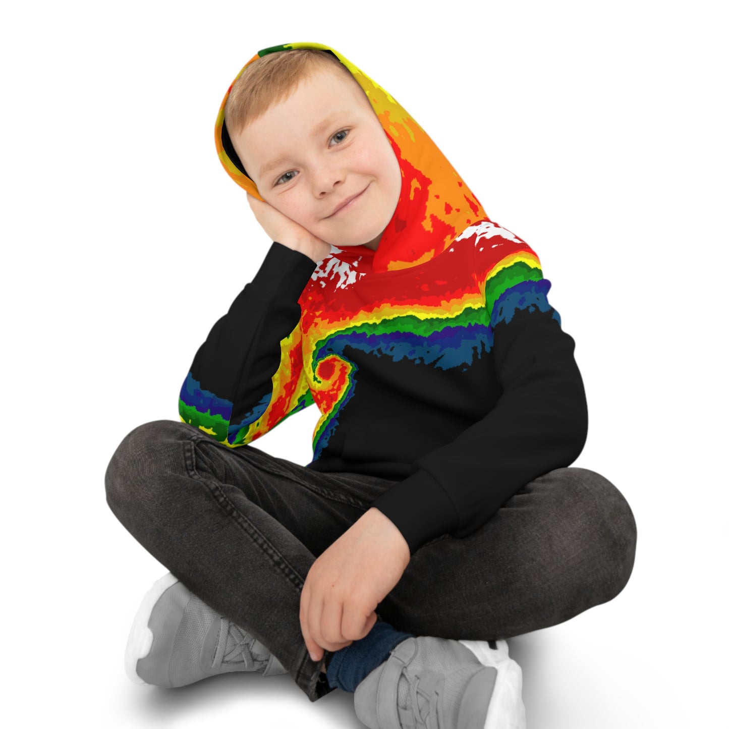 Radar Print Children's Hoodie