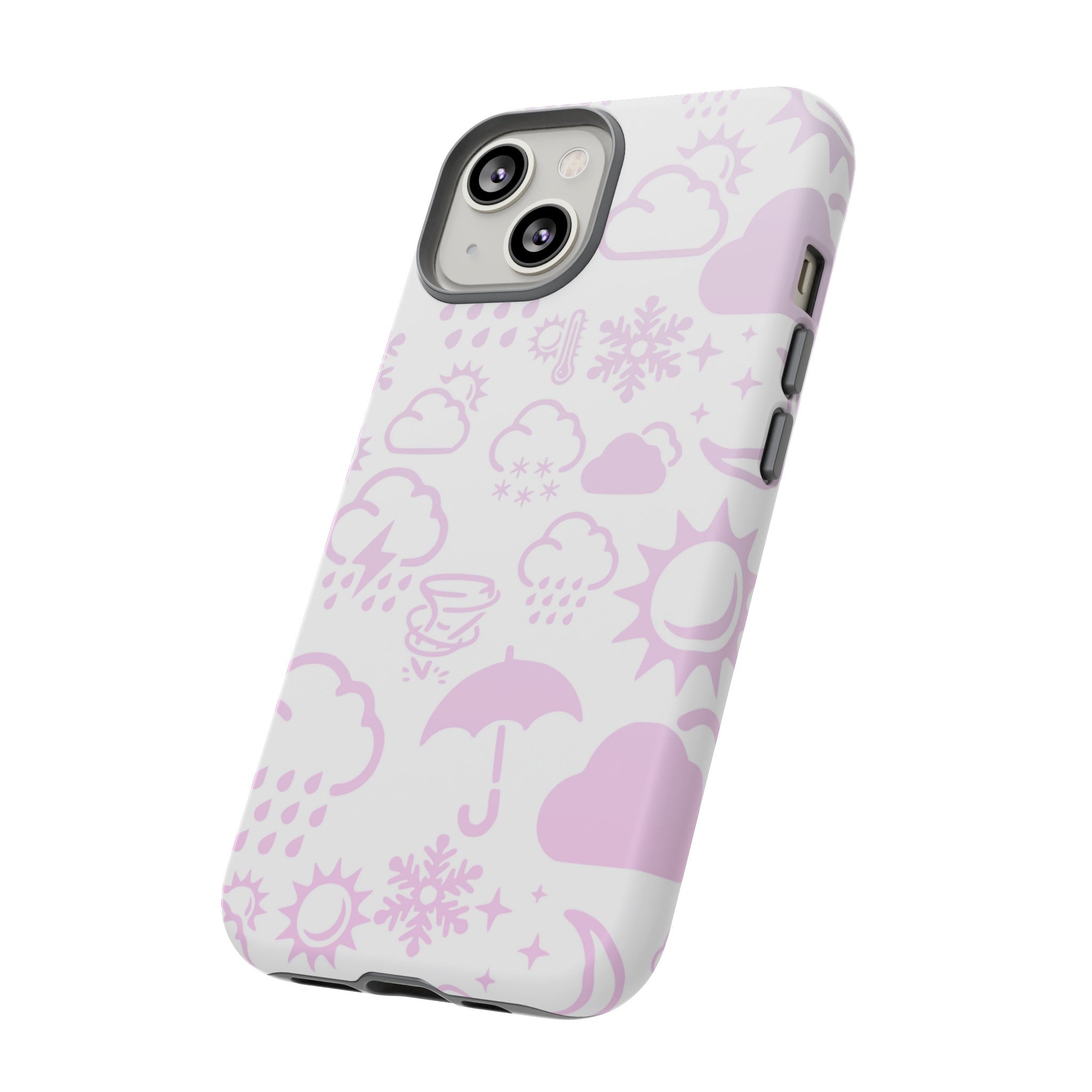 Funda resistente para teléfono Wx Icon (blanco/rosa) 