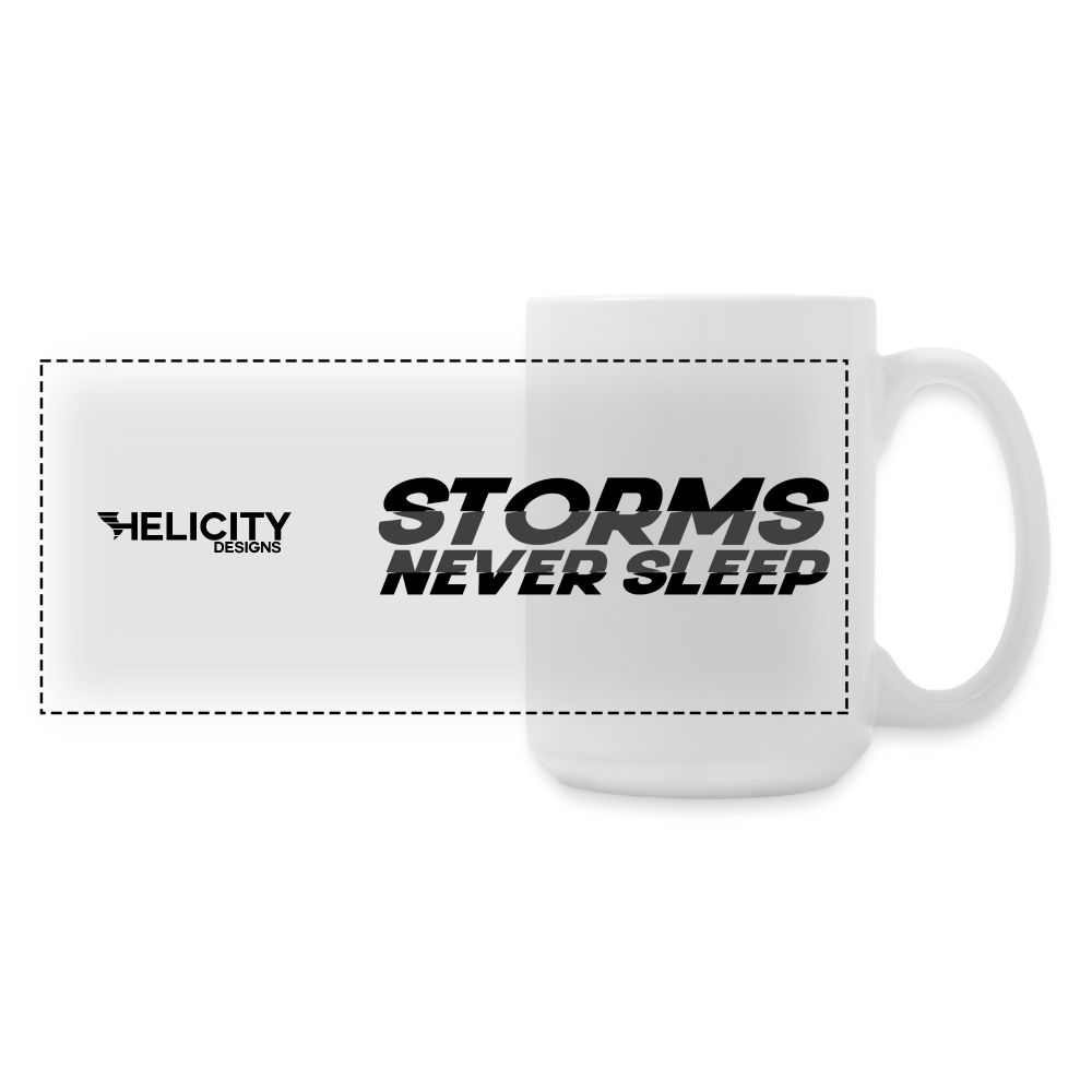 Storms Never Sleep 15 oz Mug - white