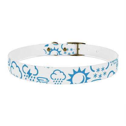 Wx Icon (White/Blue) Dog Collar