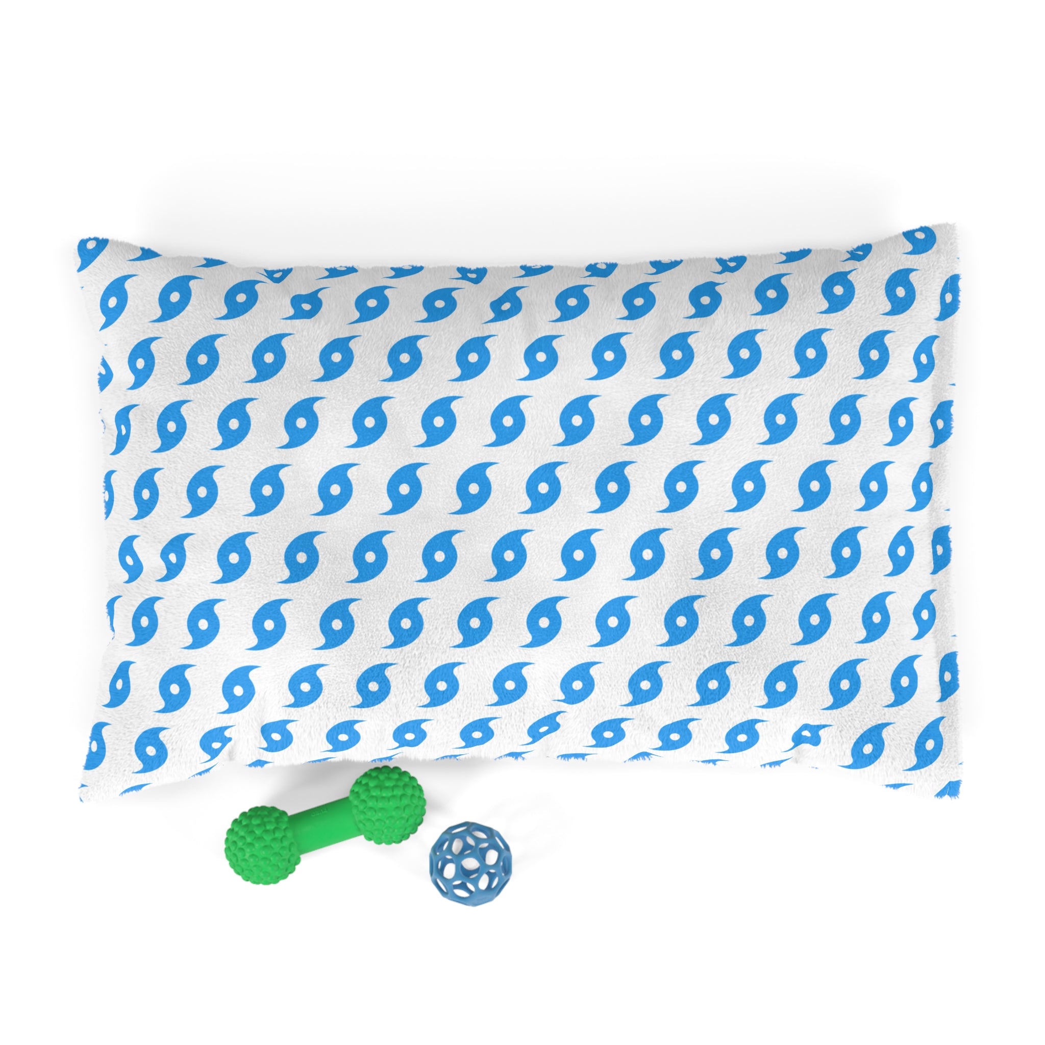 Hurricane Icon (White/Blue) Pet Bed 