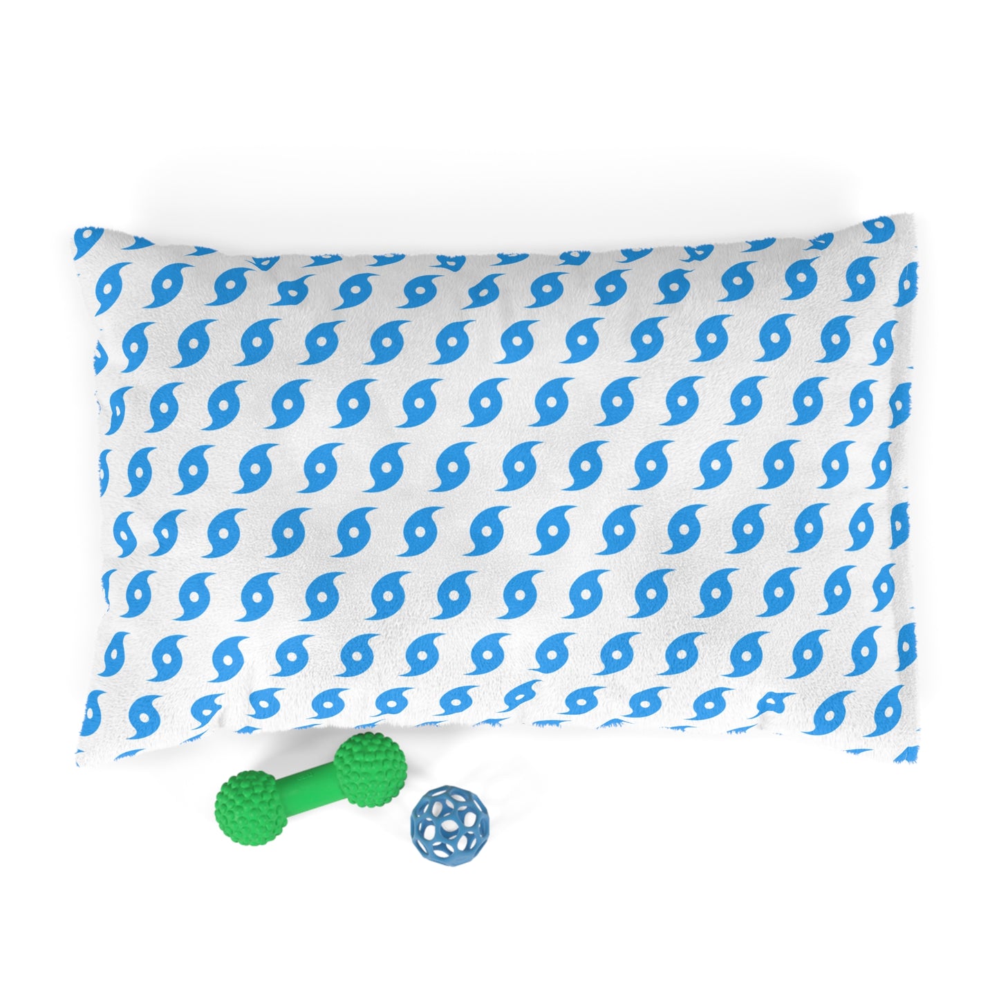 Hurricane Icon (White/Blue) Pet Bed