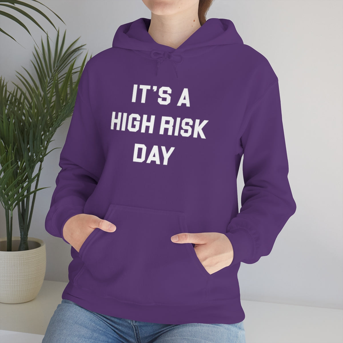 Sudadera con capucha de día de alto riesgo 