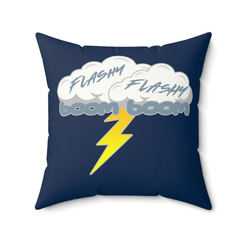 Flashy Flashy Boom Boom Throw Pillow