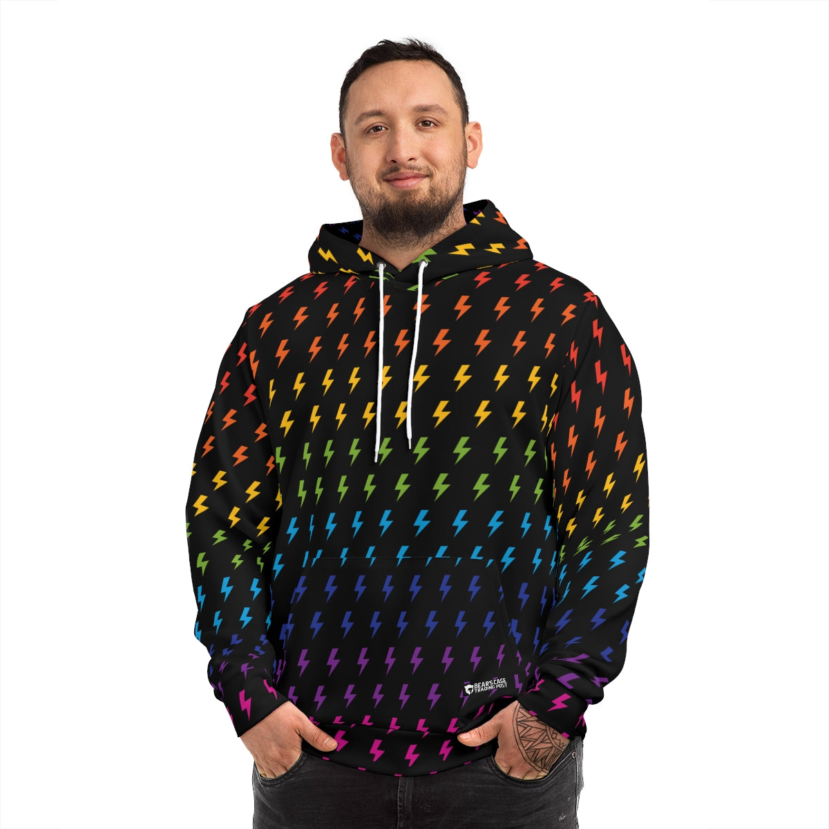 Lightning (Black/Rainbow) Hoodie