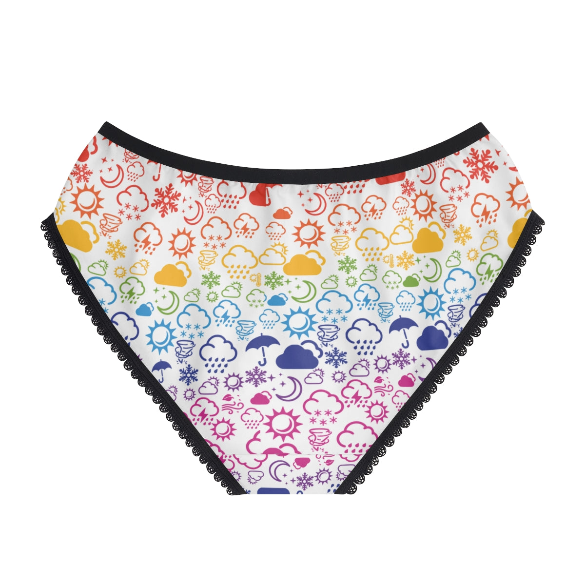 Wx Icon (White/Rainbow) Cheeky Briefs