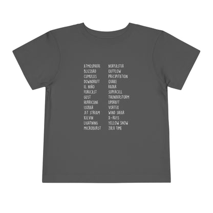 Weather ABCs Toddler Tee